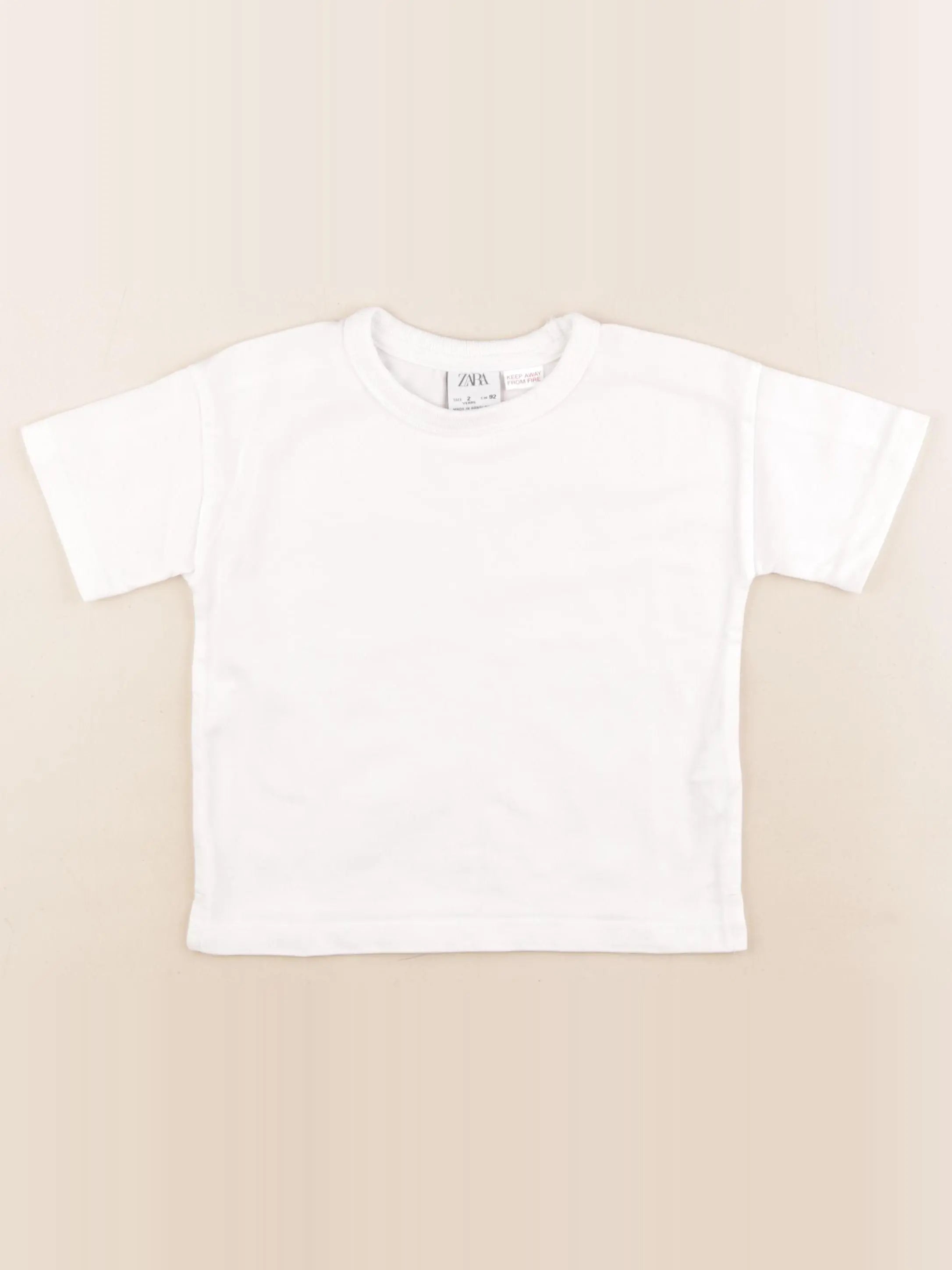 Zara - tee-shirt blanc - 2 ans