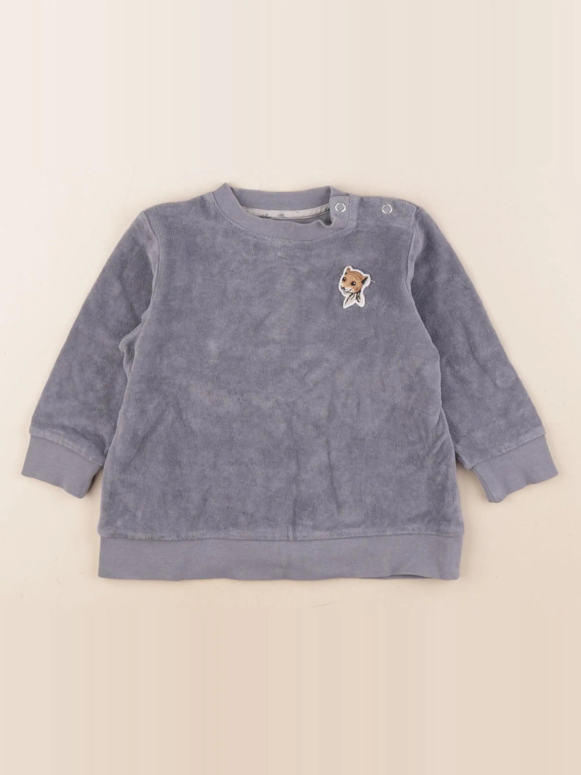 Loir Paris - sweat bleu - 24 mois