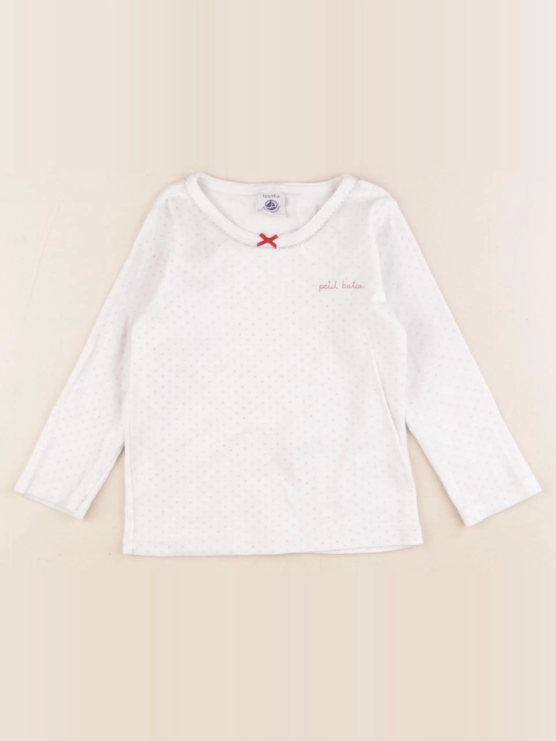 Petit Bateau - maillot de corps blanc - 3 ans