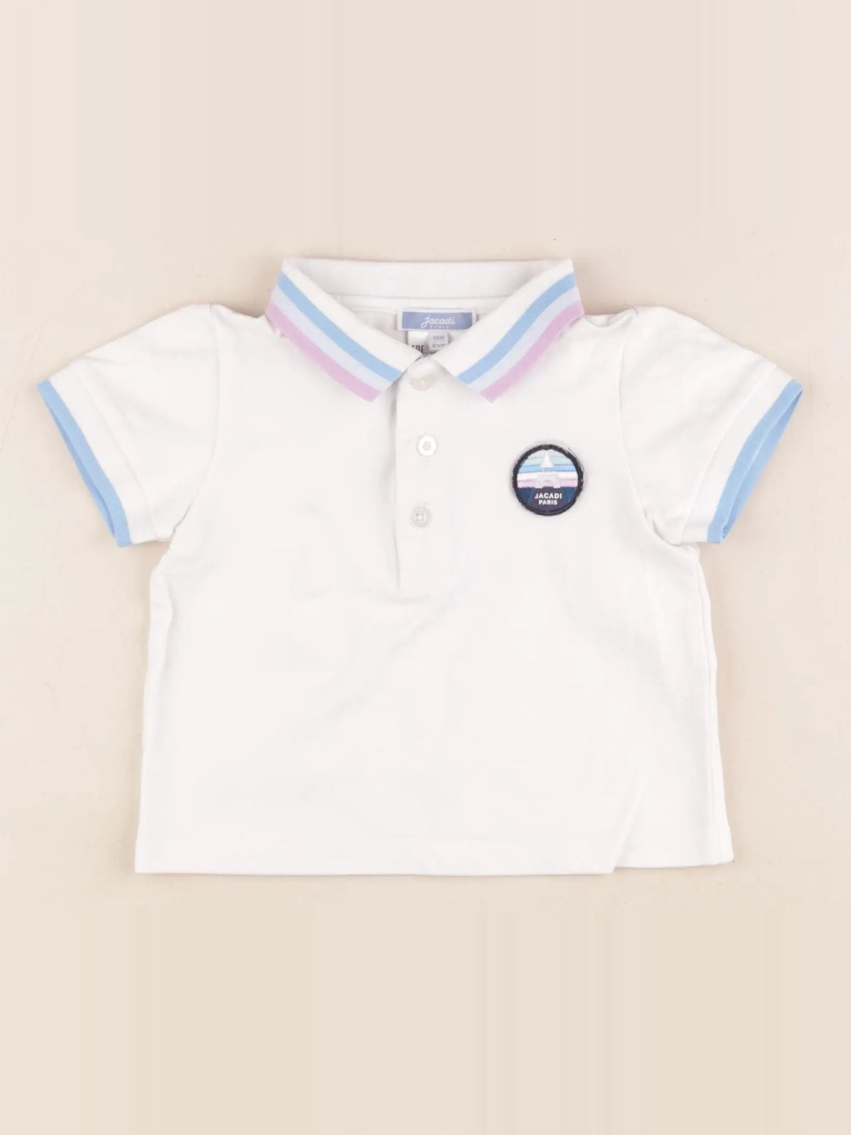 Jacadi - polo blanc - 18 mois