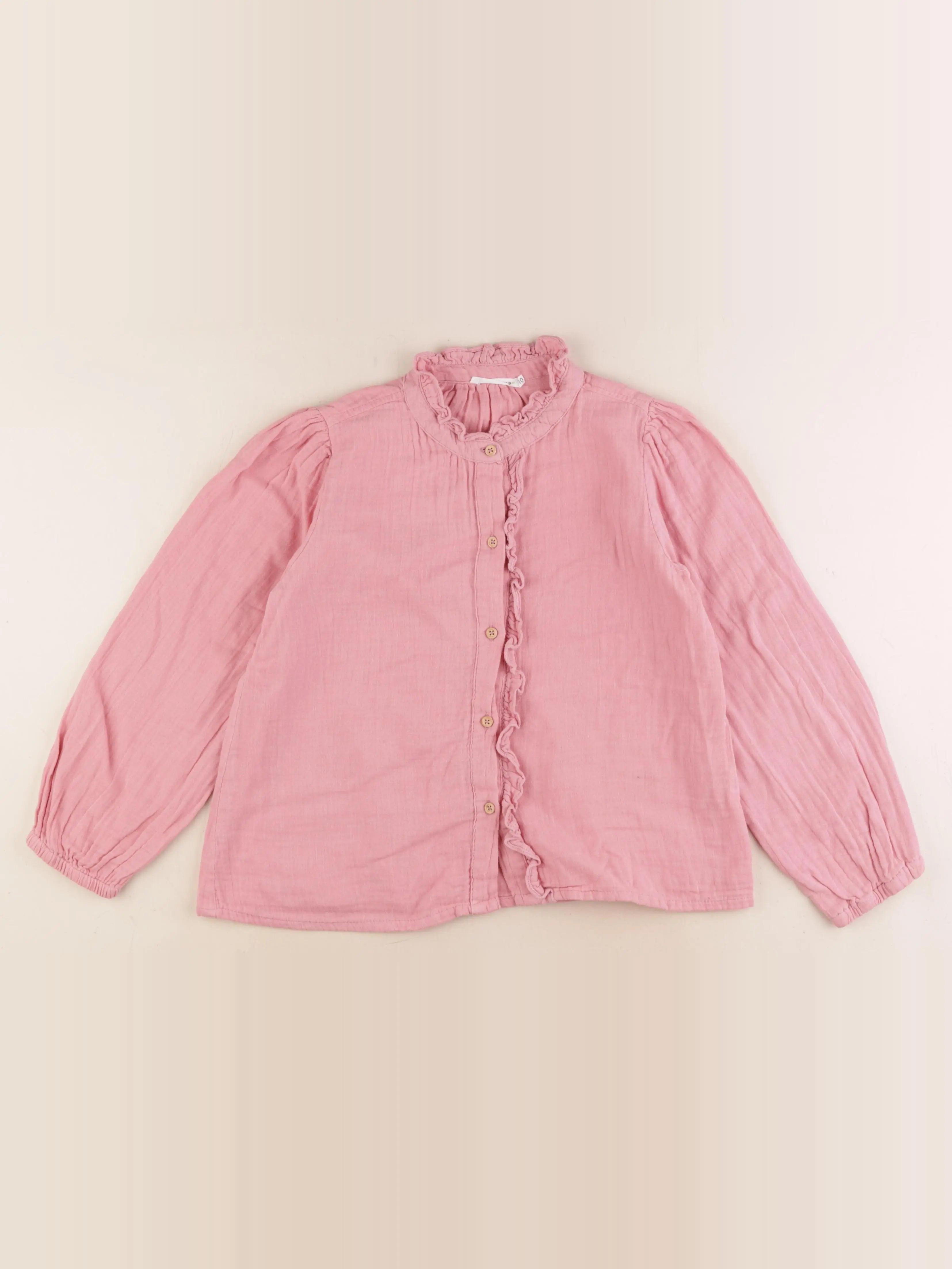 Monoprix - blouse rose - 10 ans