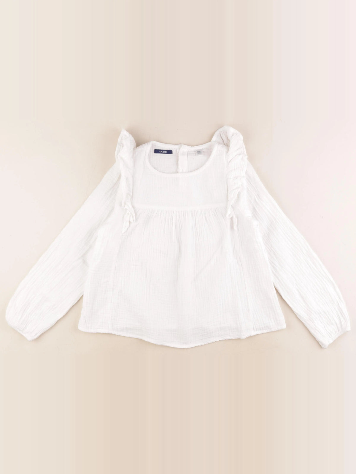 Okaidi - blouse blanc - 10 ans