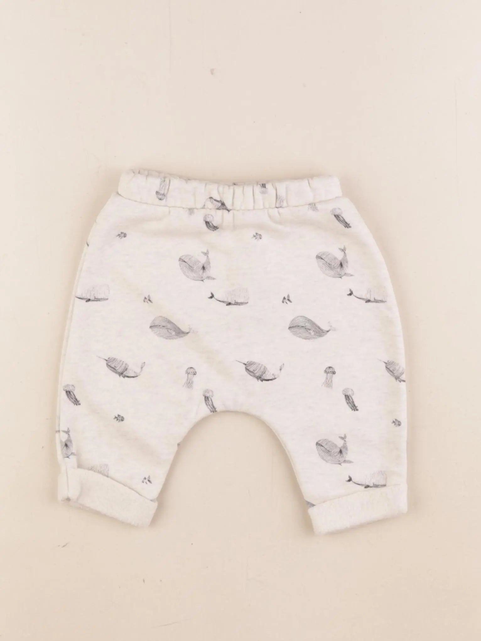 Vertbaudet - sarouel beige - 3 mois