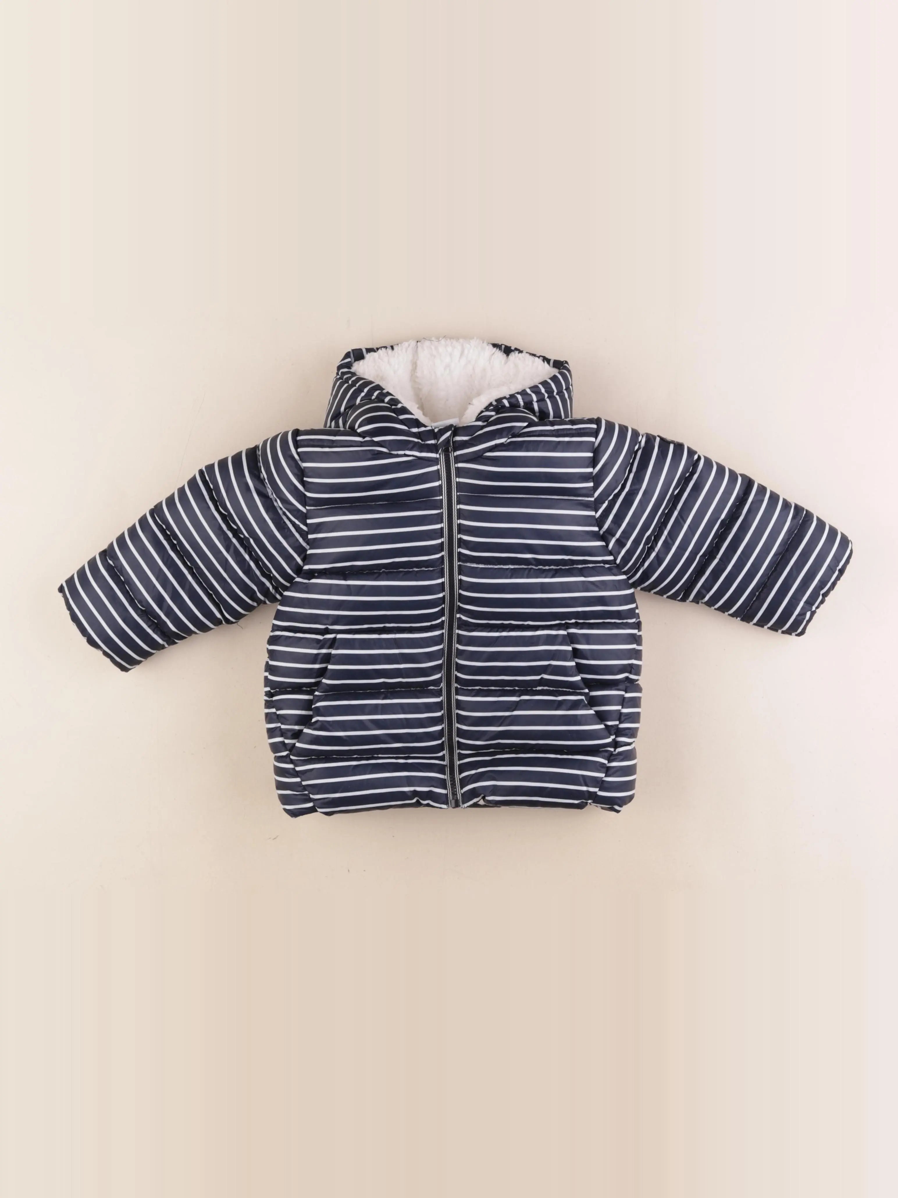 Petit Bateau - doudoune bleu - 18 mois