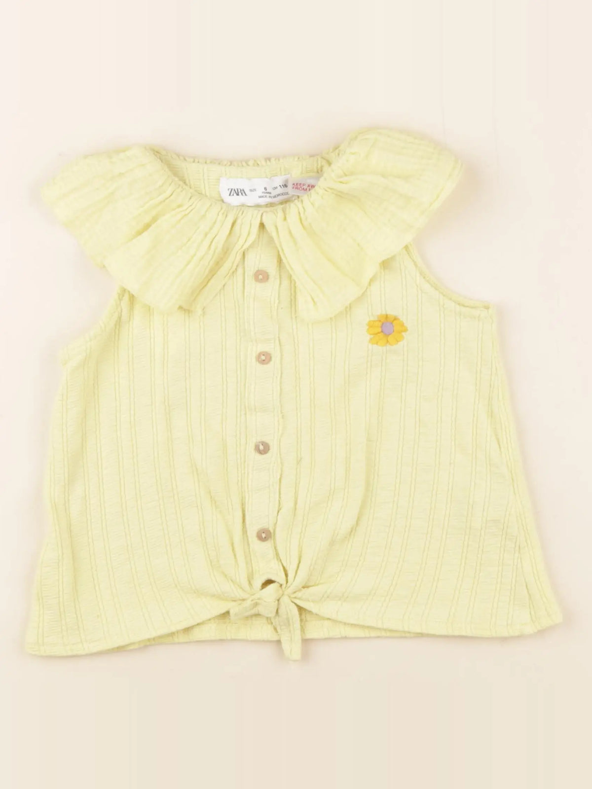 Zara - débardeur jaune - 6 ans