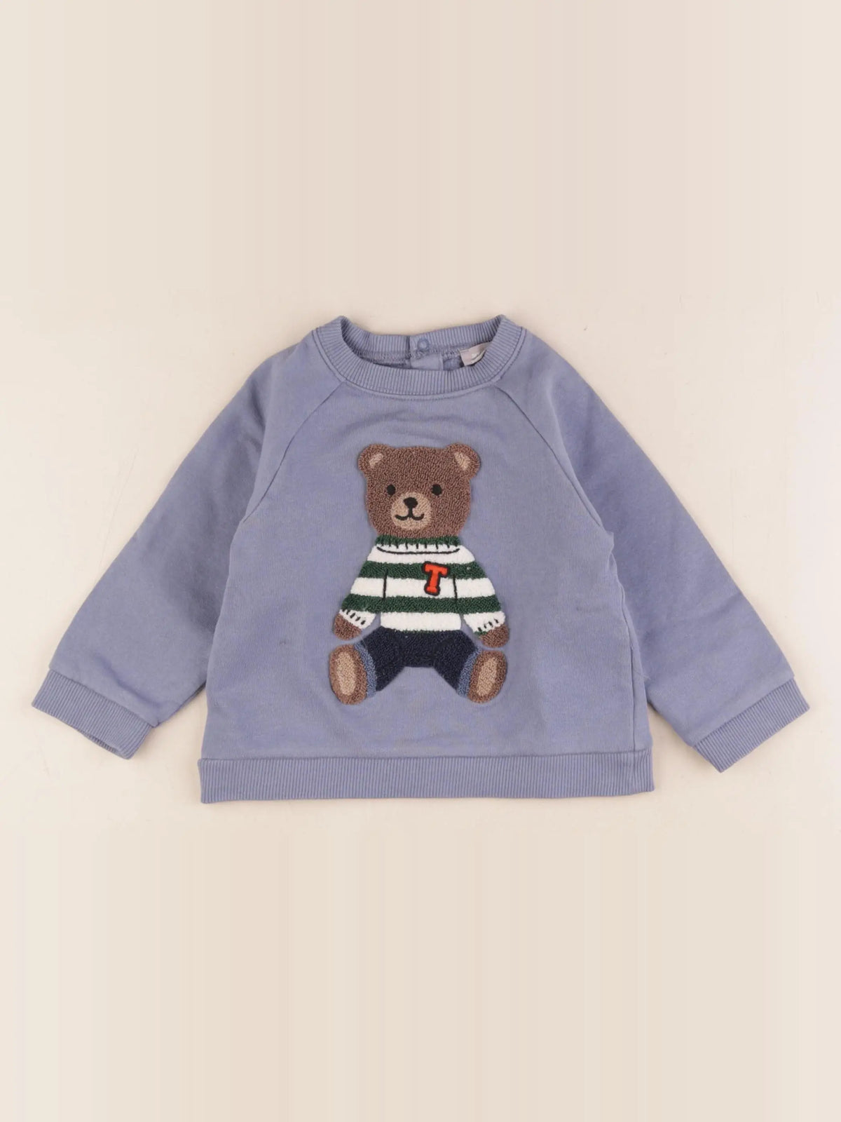 Boutchou - sweat bleu - 18 mois