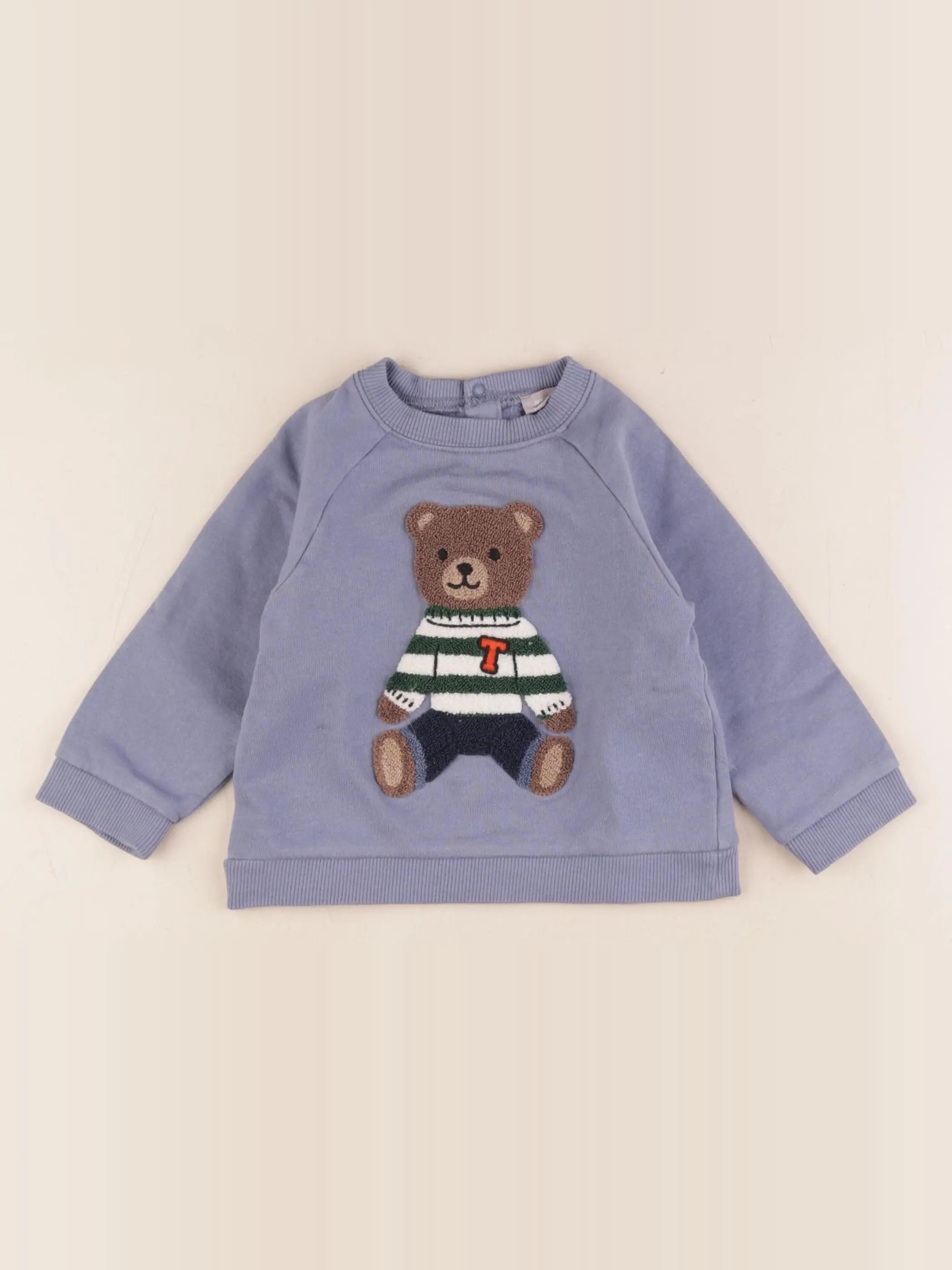 Boutchou - sweat bleu - 18 mois