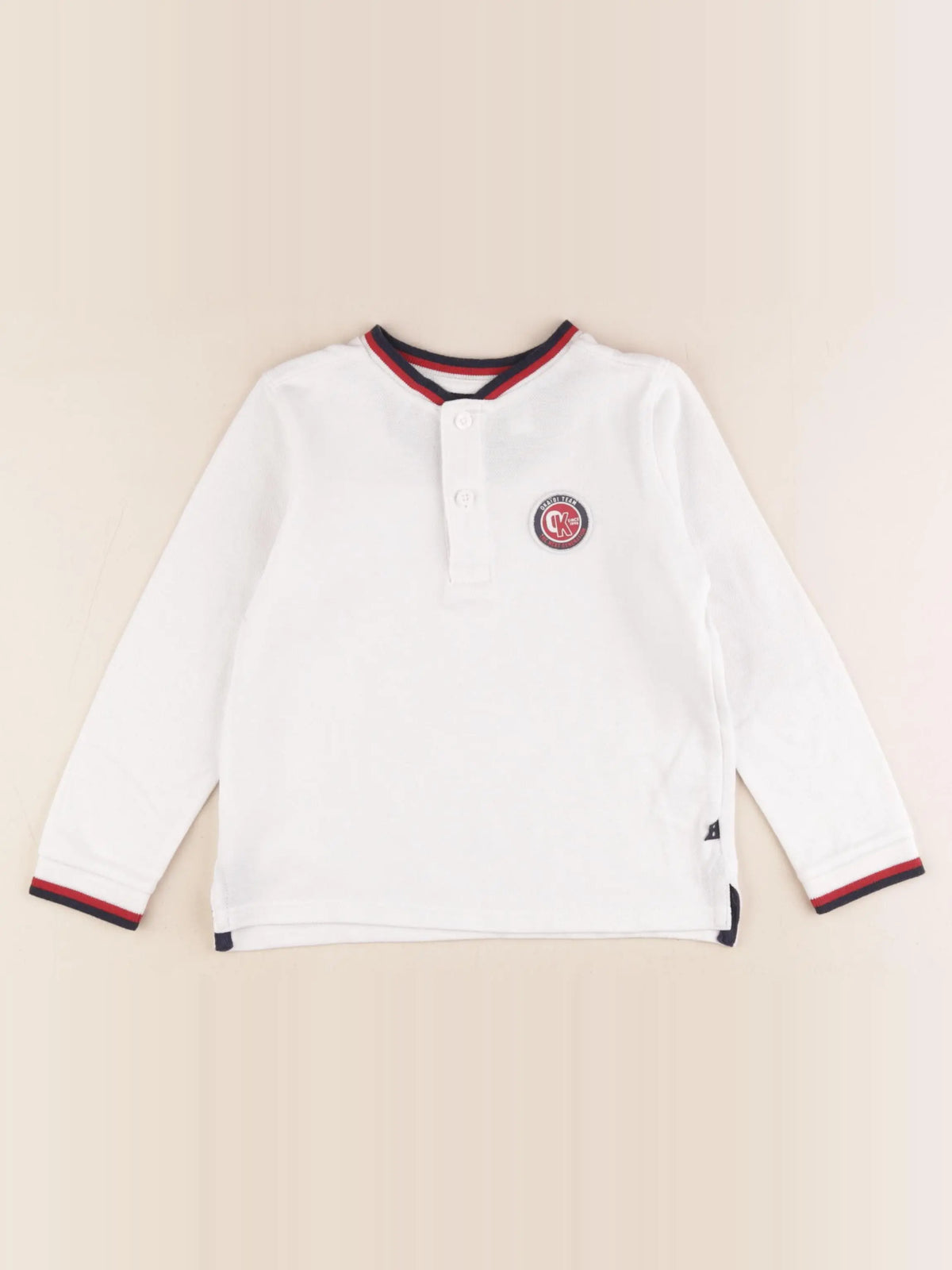 Okaidi - polo blanc - 3 ans