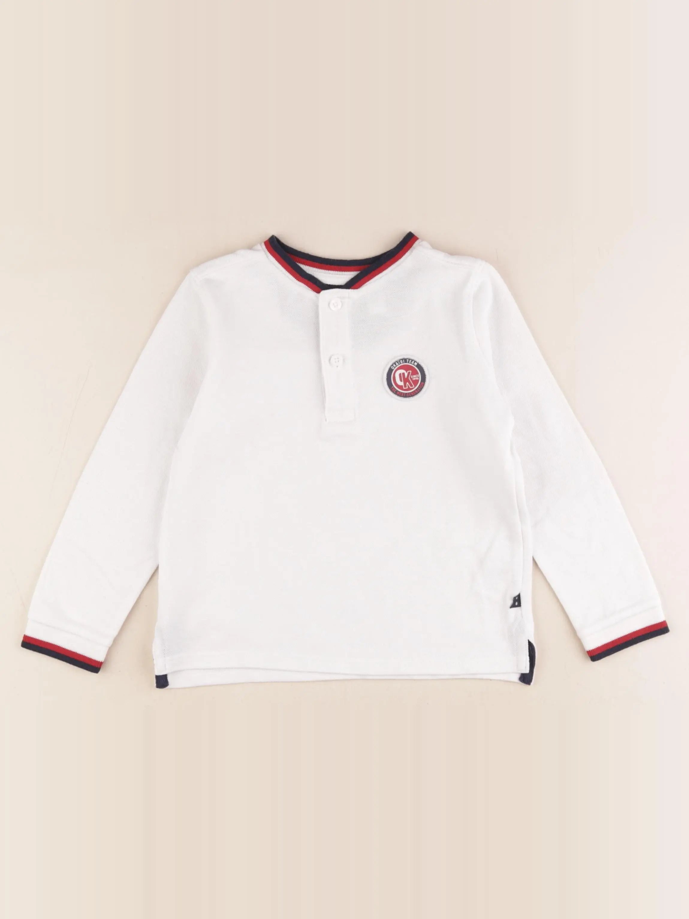Okaidi - polo blanc - 3 ans