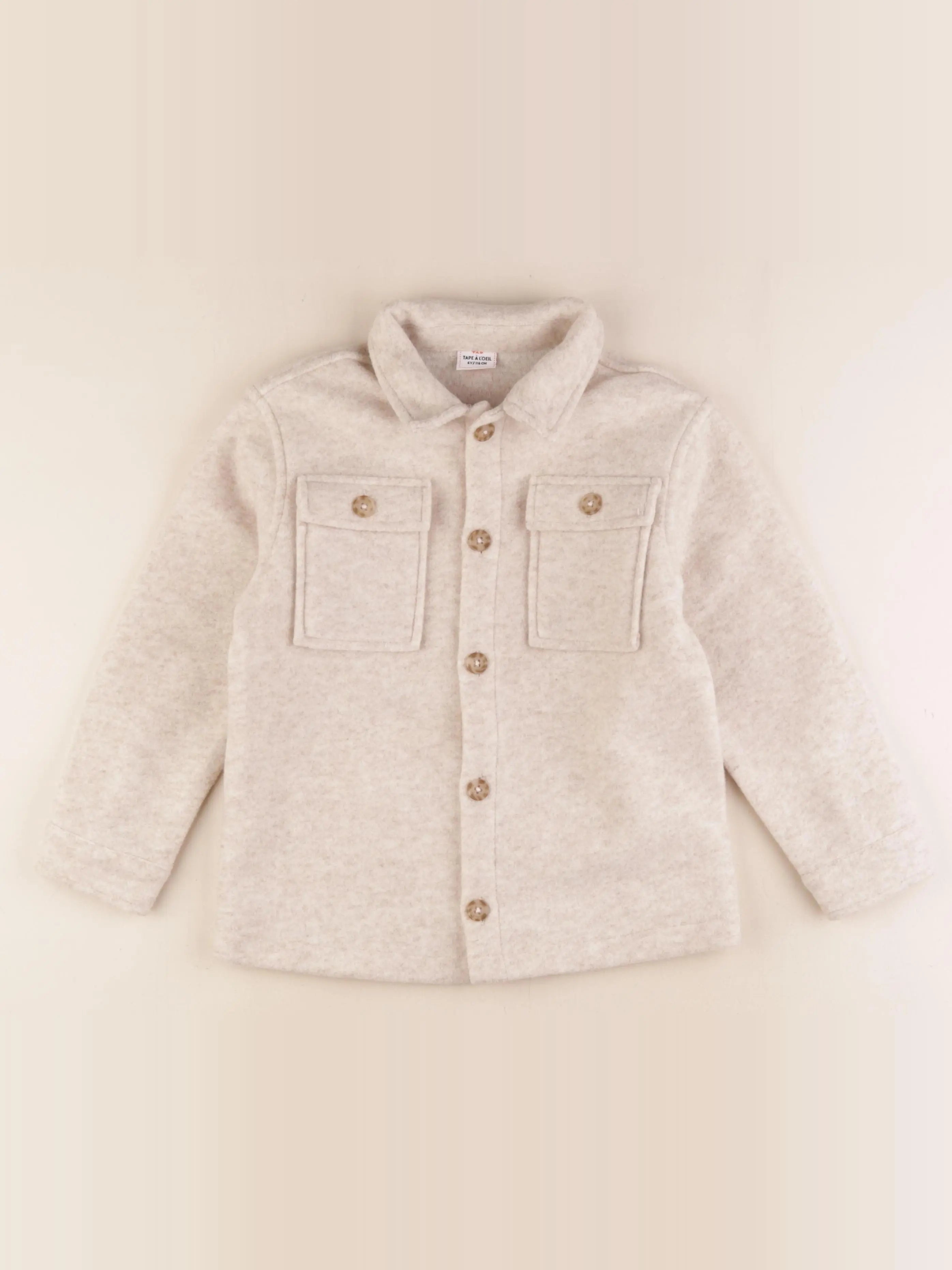 Tape à l'oeil - surchemise beige - 6 ans