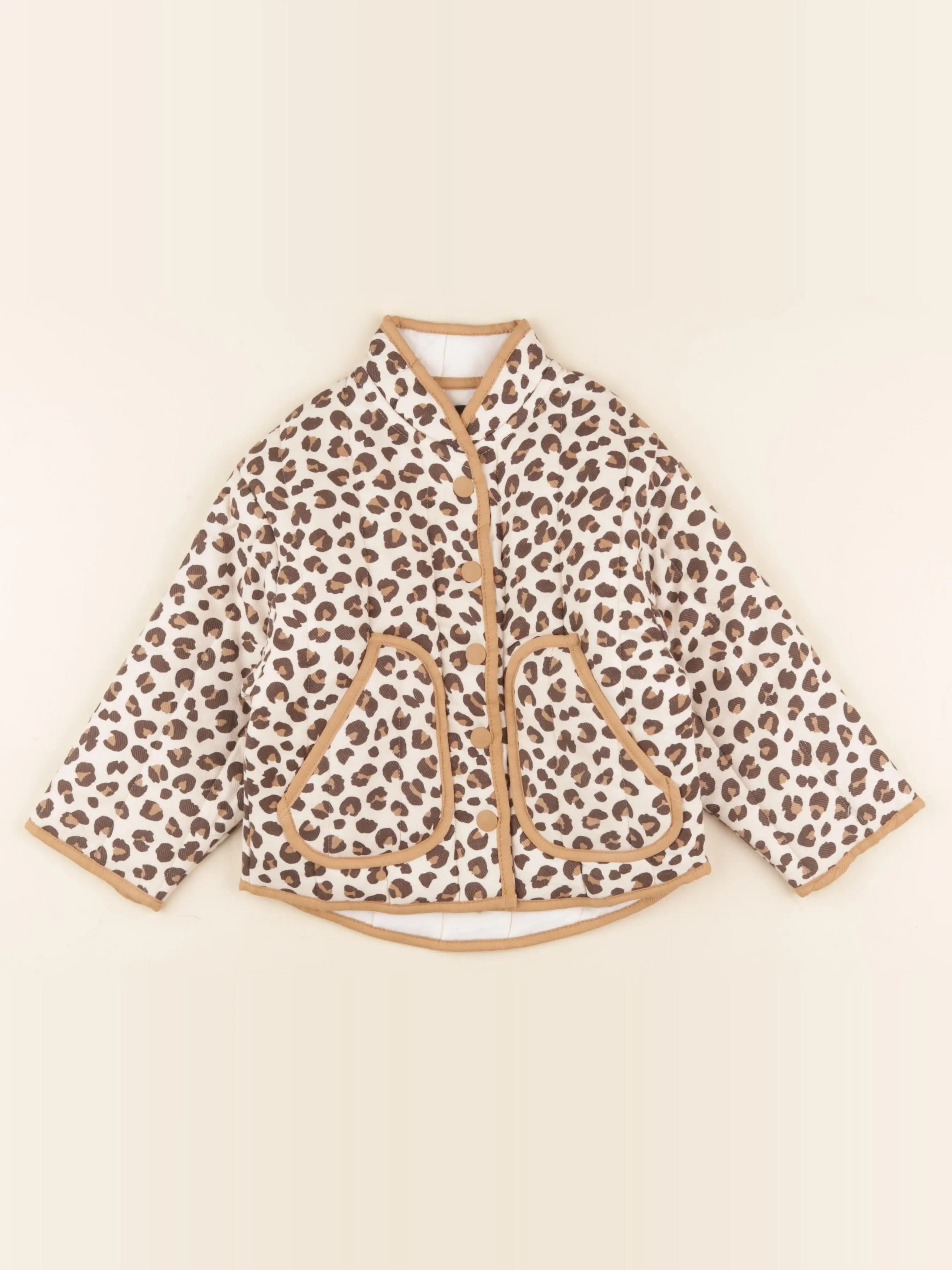 Monoprix - veste beige, marron - 3 ans
