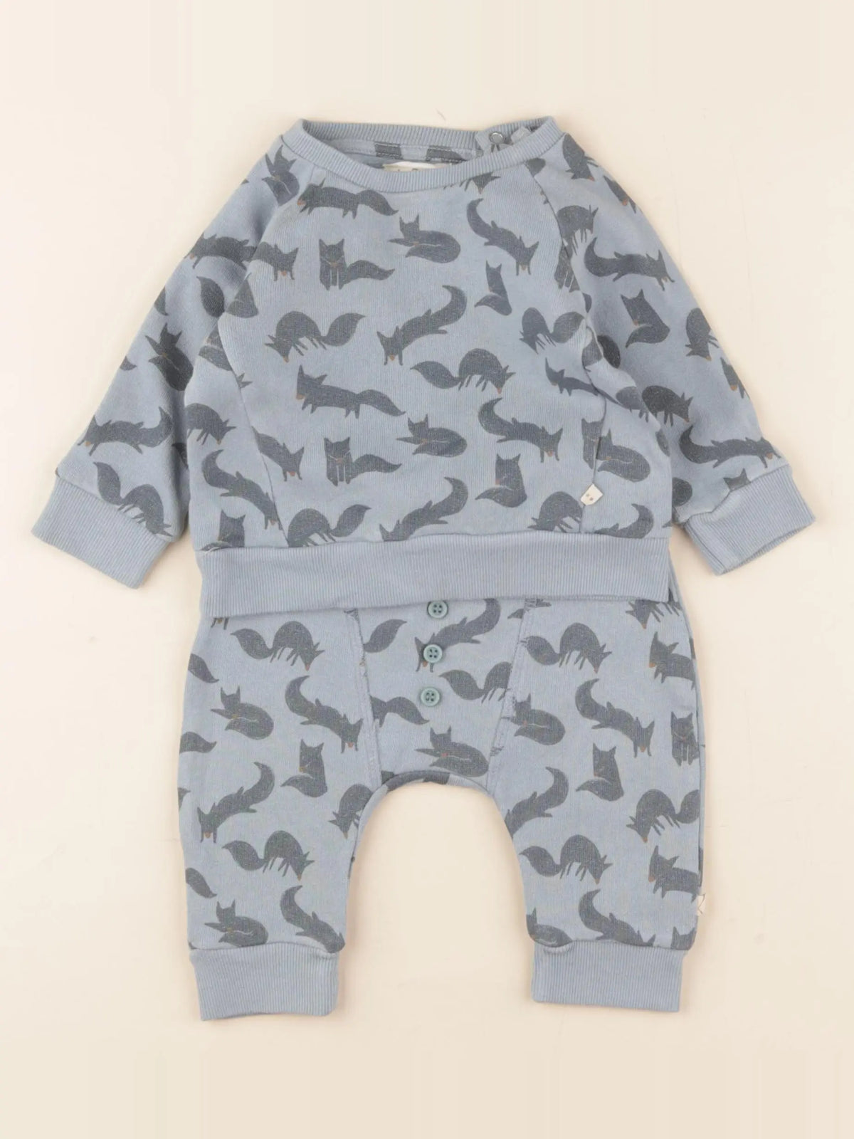 Les Petites Choses - ensemble bleu - 6 mois