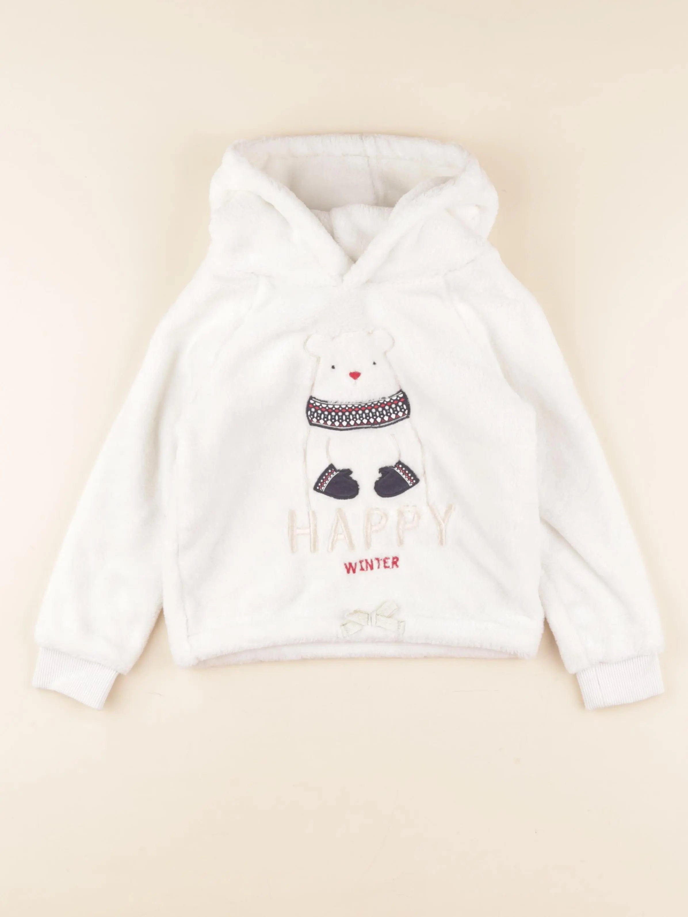 Okaidi - polaire blanc - 4 ans