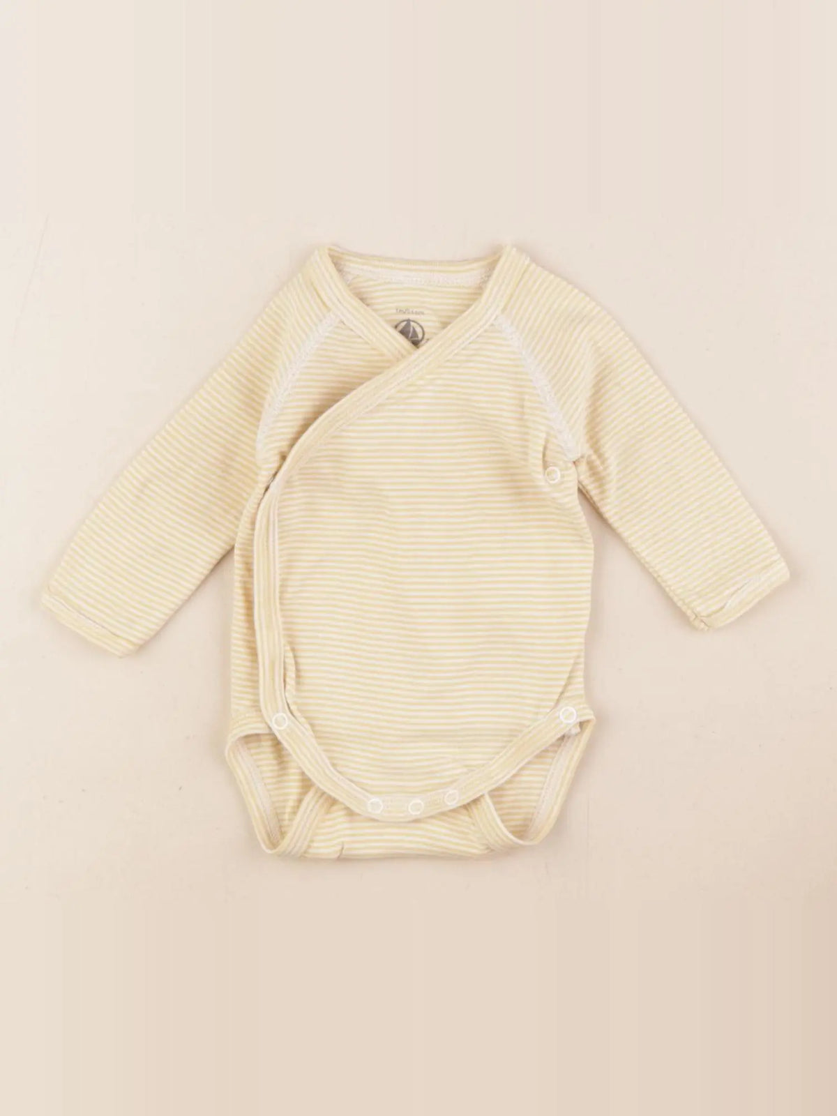 Petit Bateau - body jaune - 1 mois