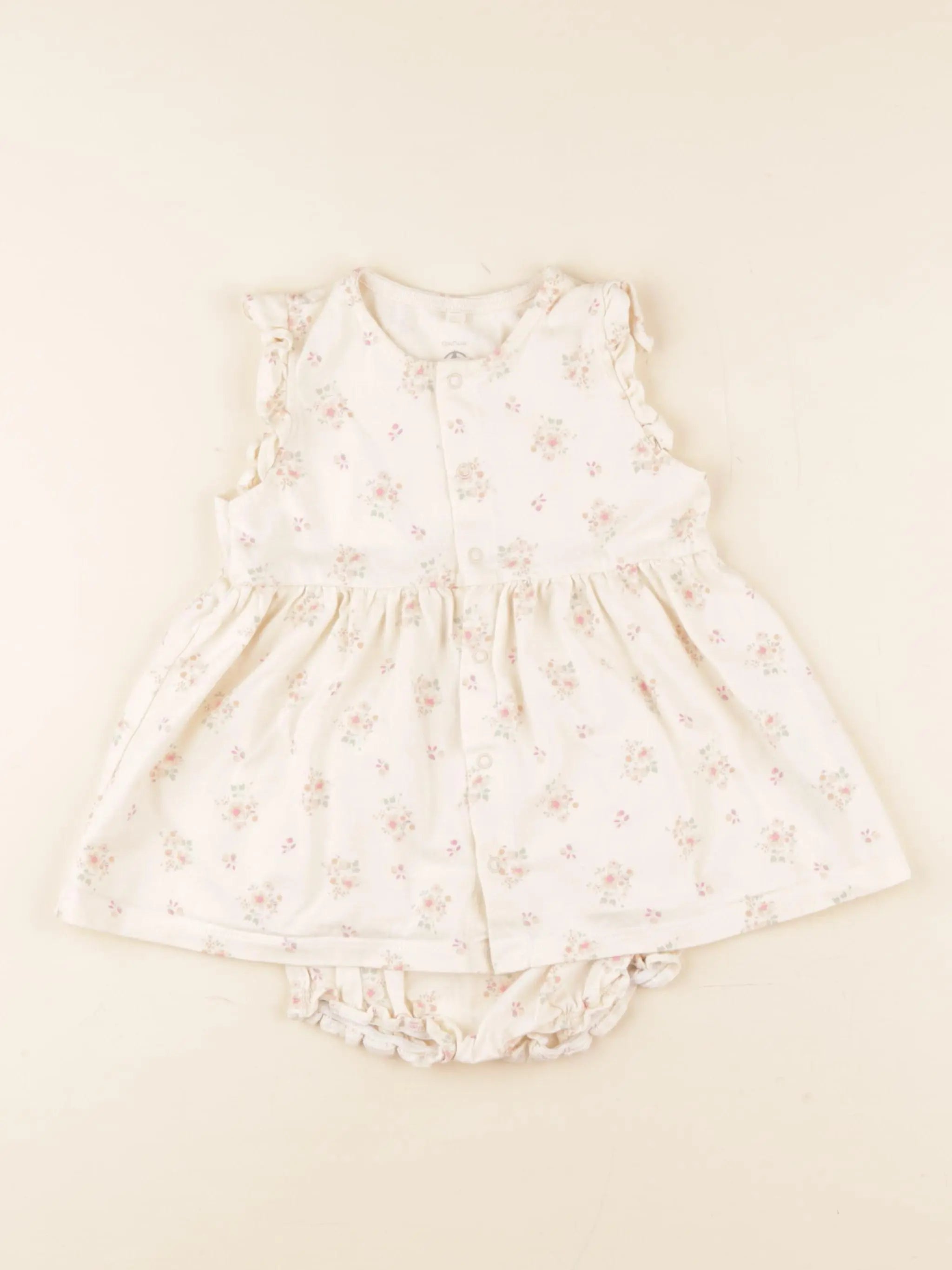 Petit Bateau - robe beige - 12 mois