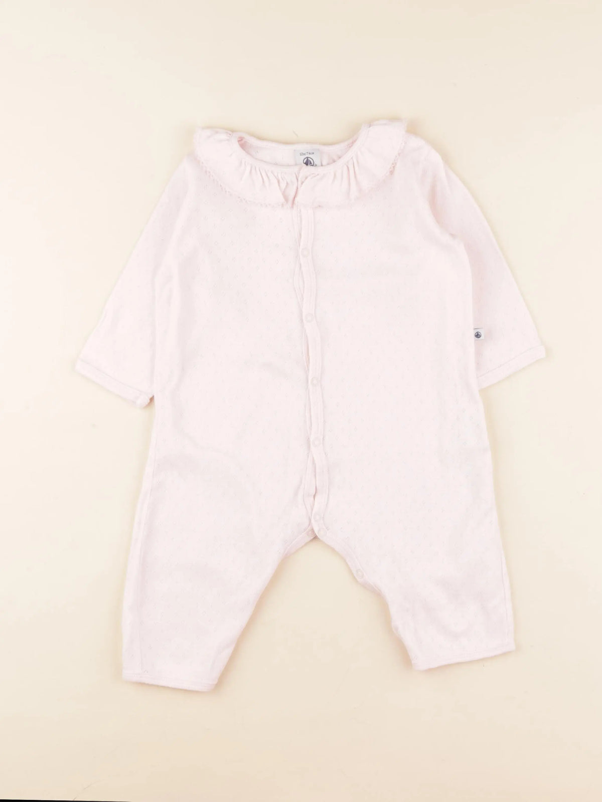 Petit Bateau - pyjama coton rose - 12 mois