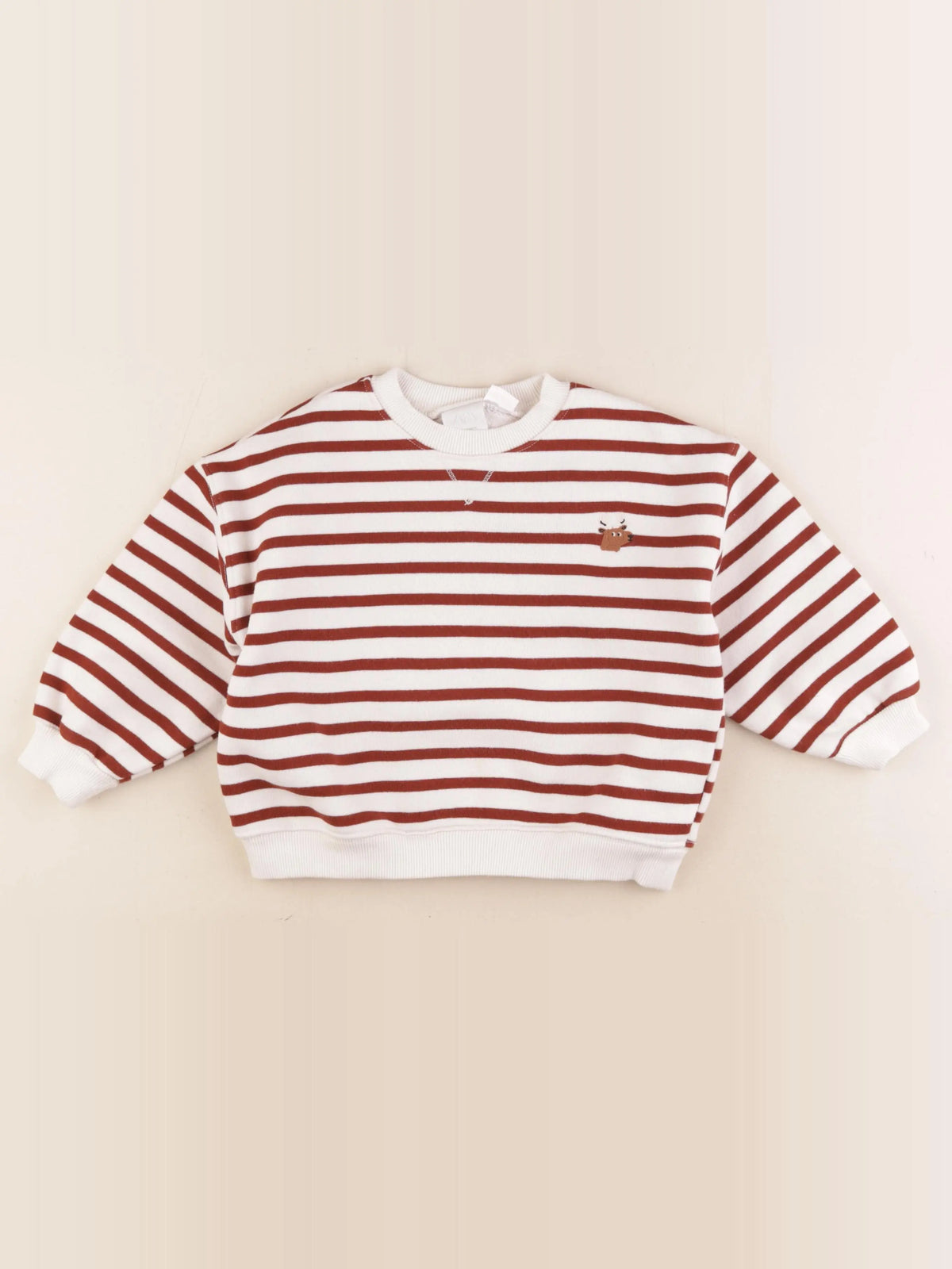 Zara - sweat marron - 4 ans
