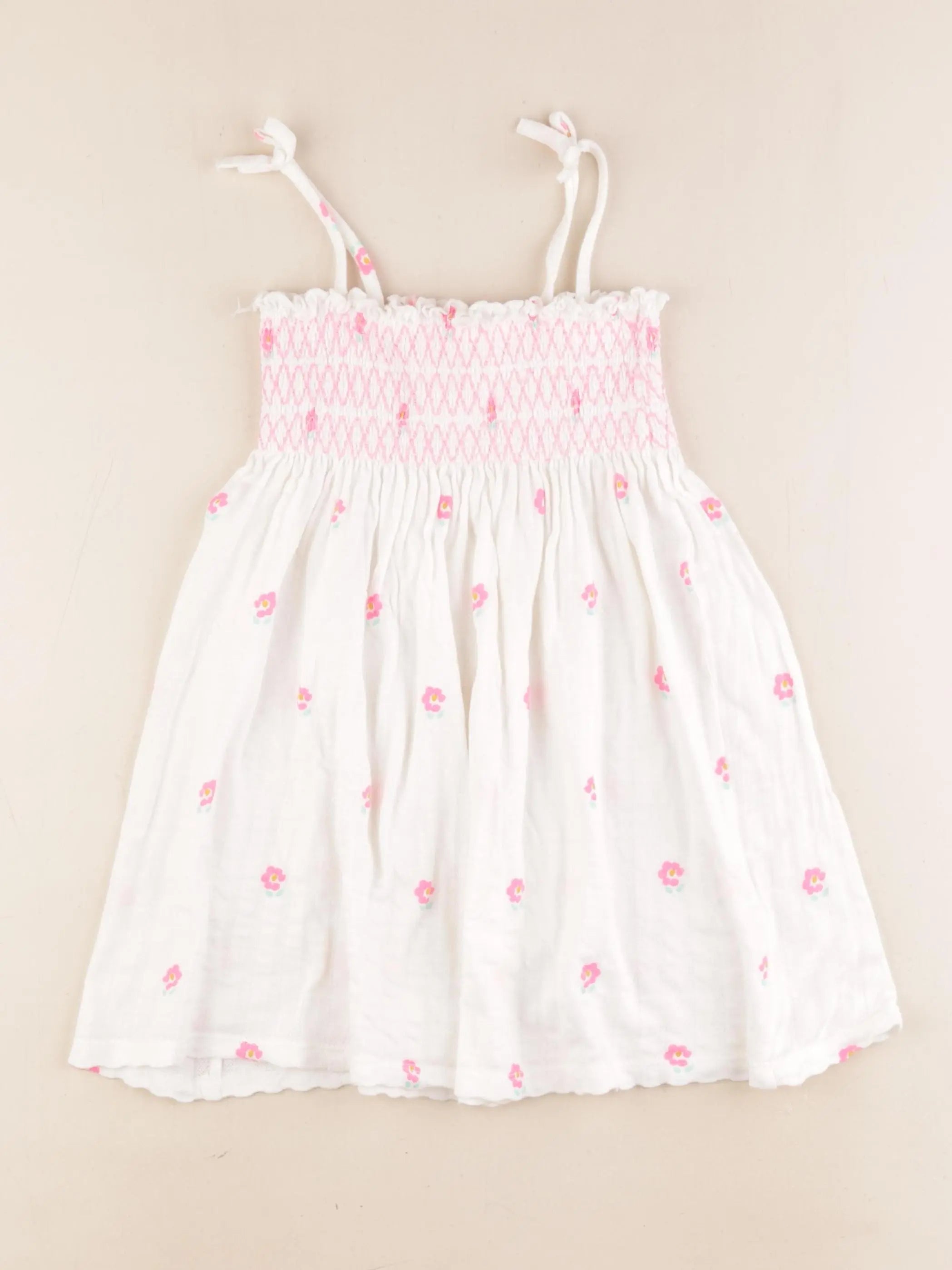 Zara - robe beige, rose - 5 ans