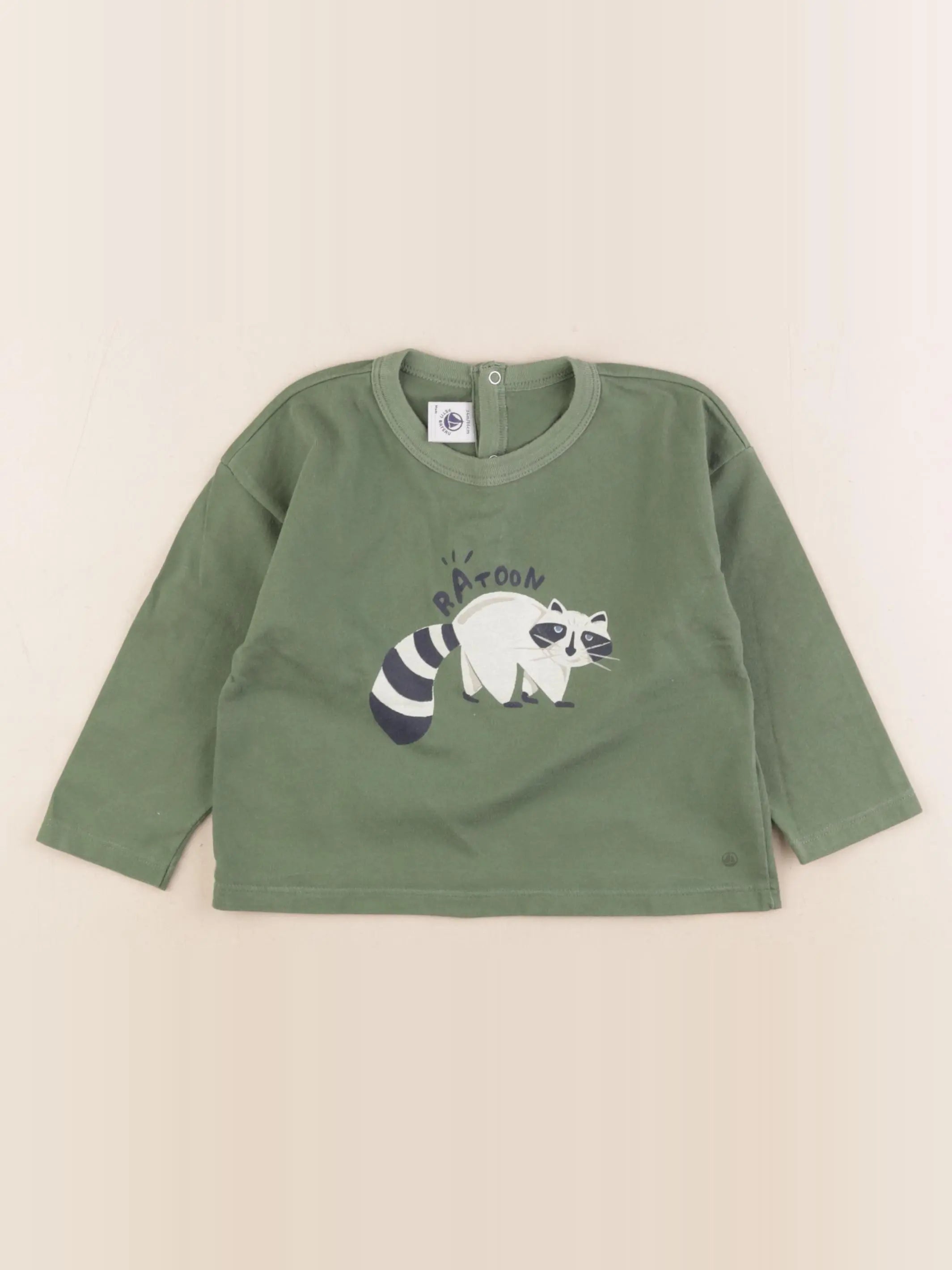 Petit Bateau - tee-shirt vert - 24 mois