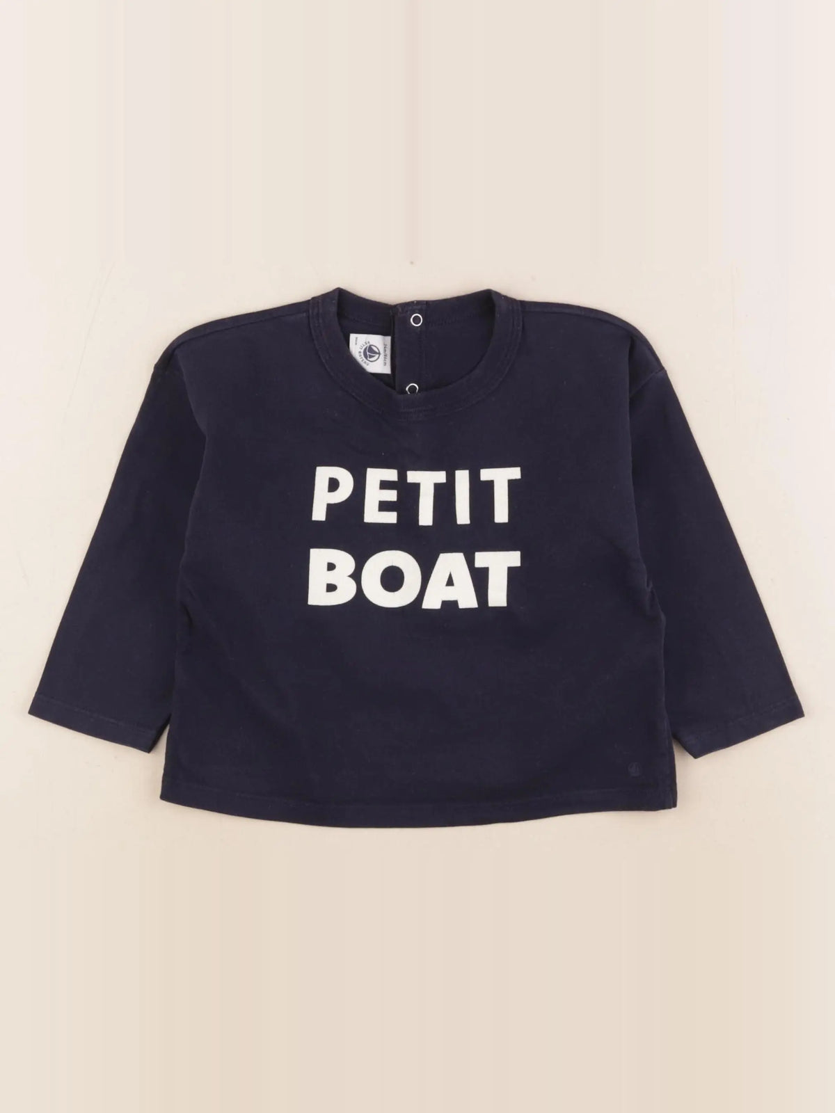 Petit Bateau - tee-shirt bleu - 24 mois