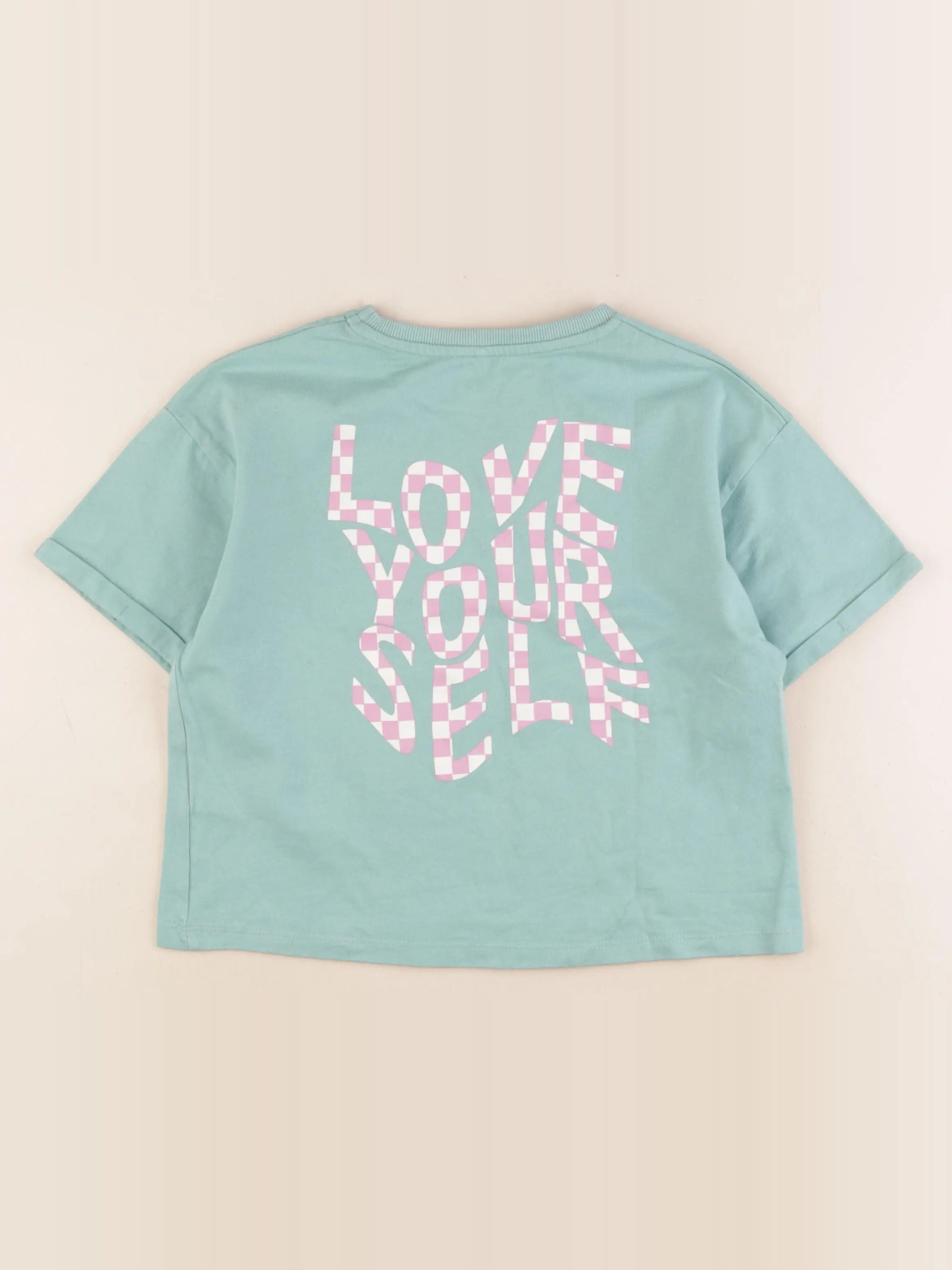 Name it - tee-shirt imprimé au dos vert - 7/8 ans