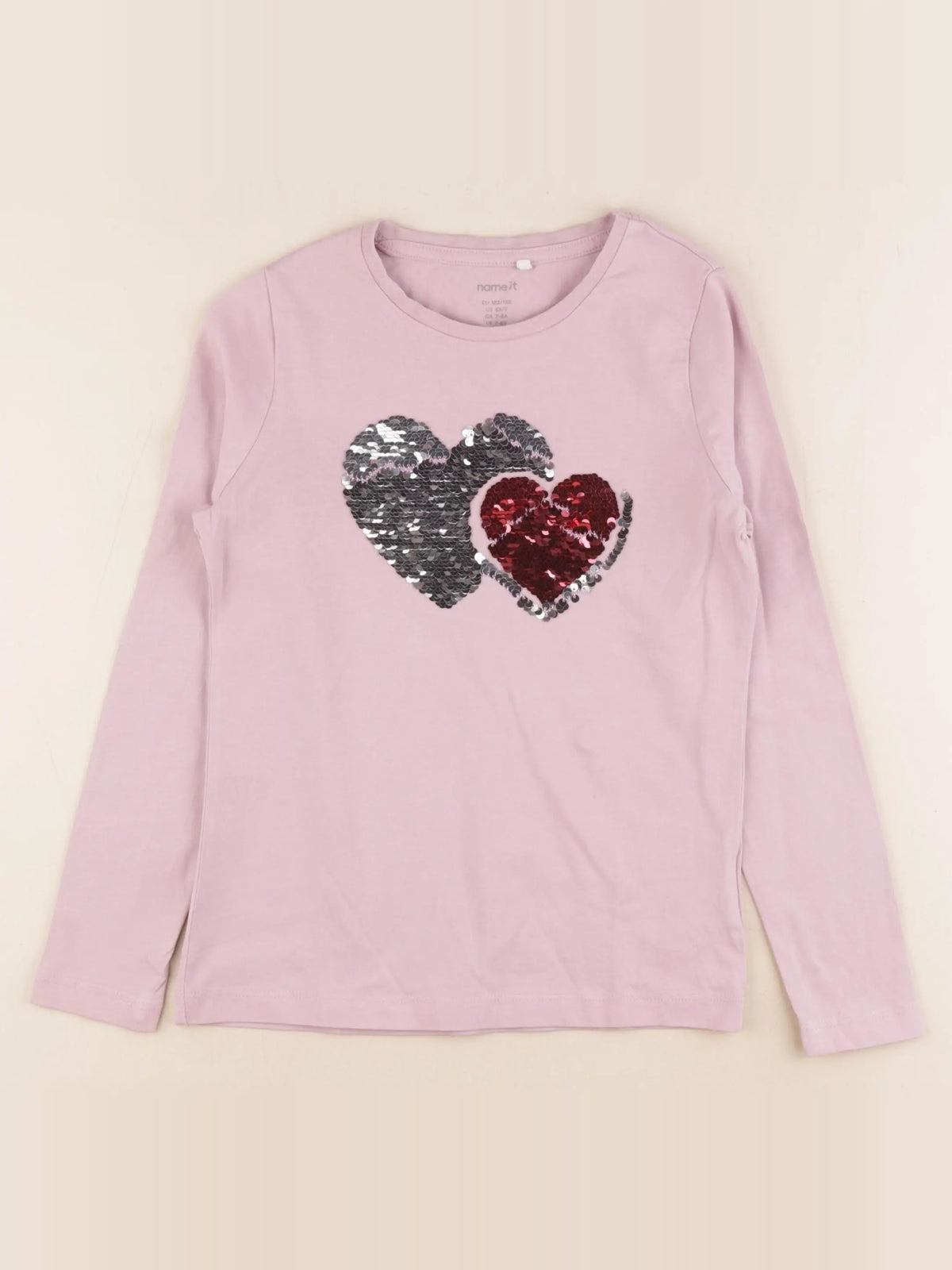 Name it - tee-shirt rose - 7/8 ans