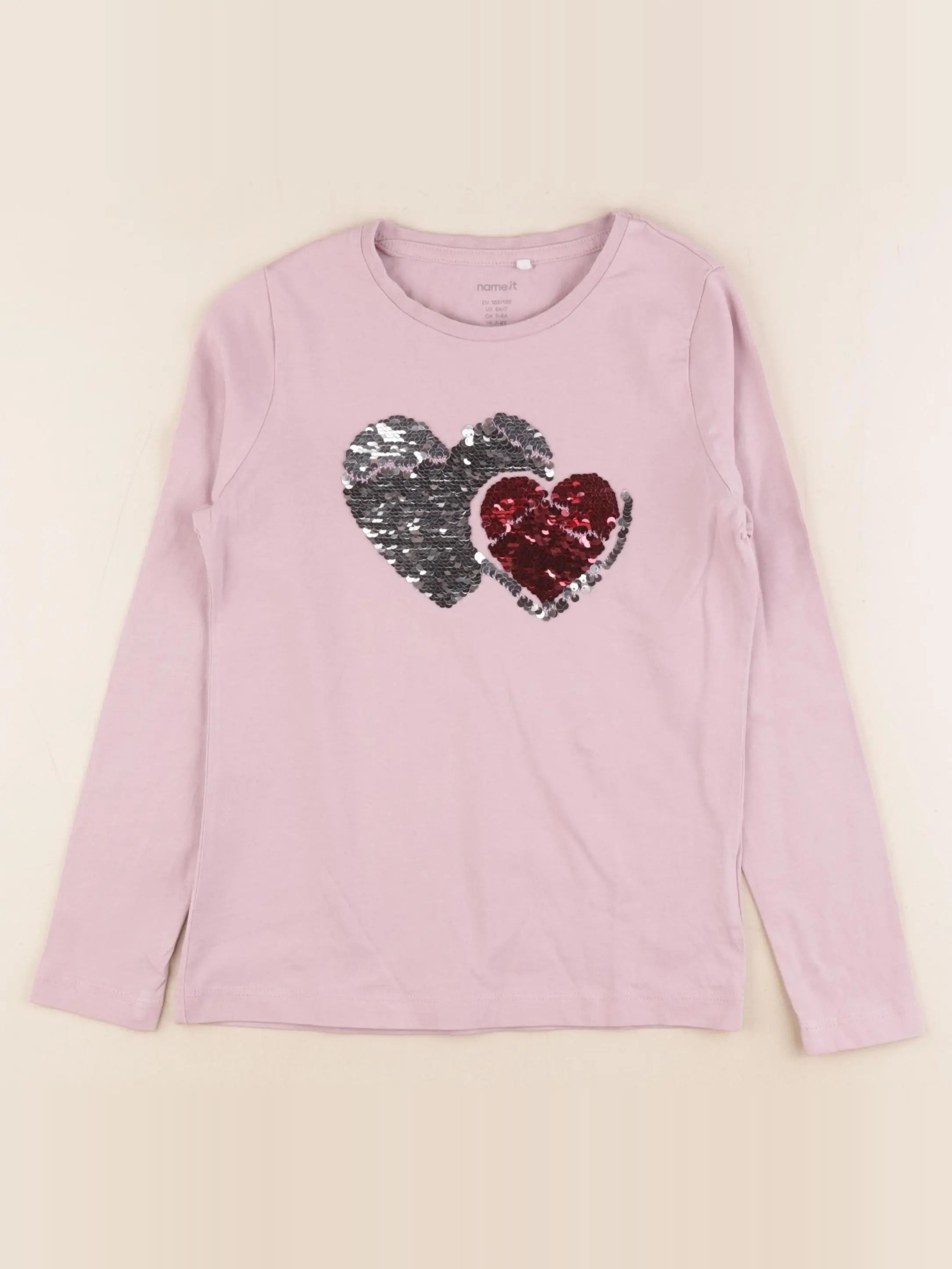 Name it - tee-shirt rose - 7/8 ans