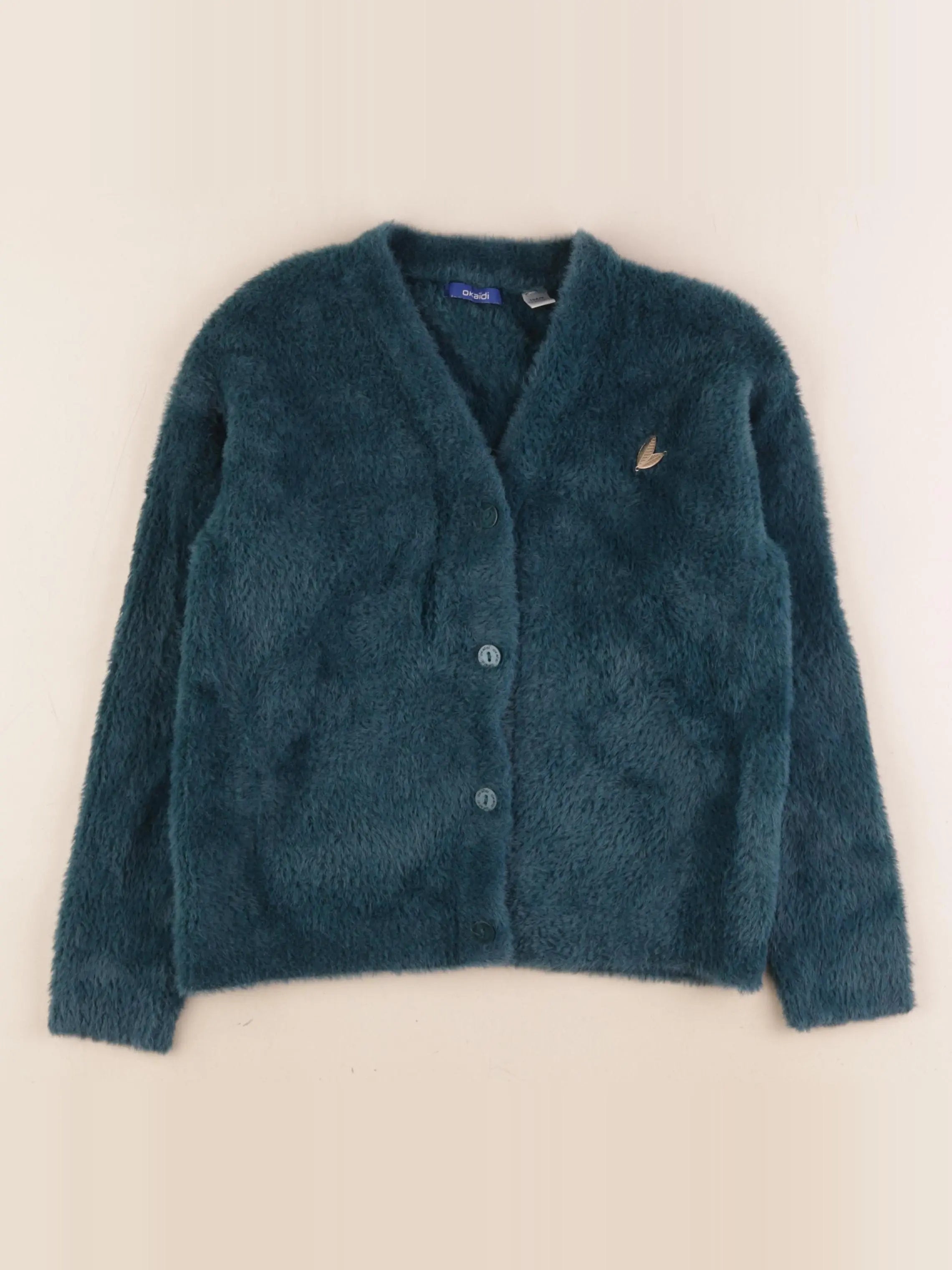 Okaidi - gilet vert - 10 ans