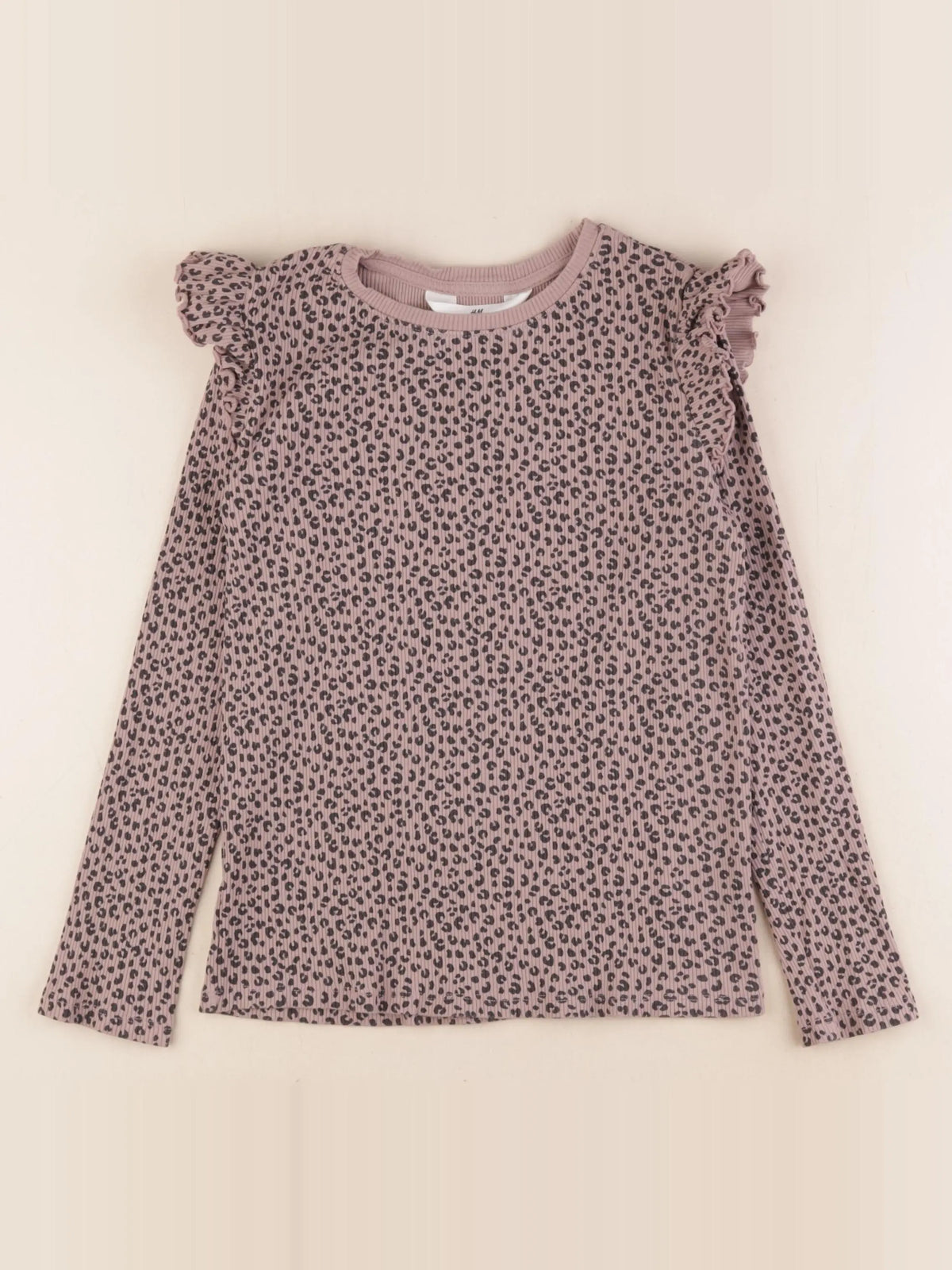 H&M - tee-shirt marron - 8/10 ans