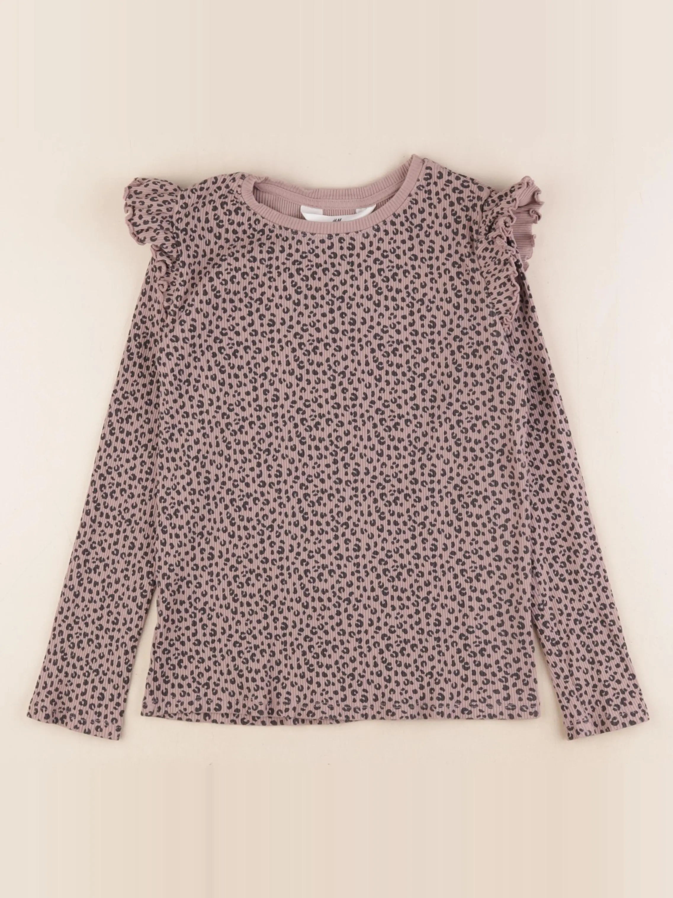 H&M - tee-shirt marron - 8/10 ans