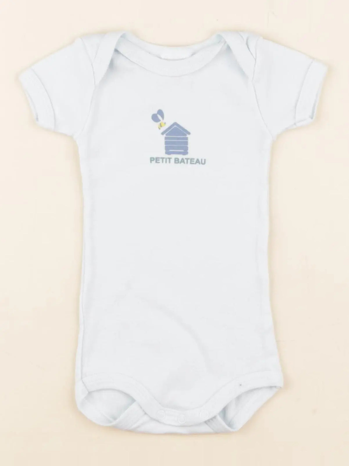 Petit Bateau - body bleu - 3 mois