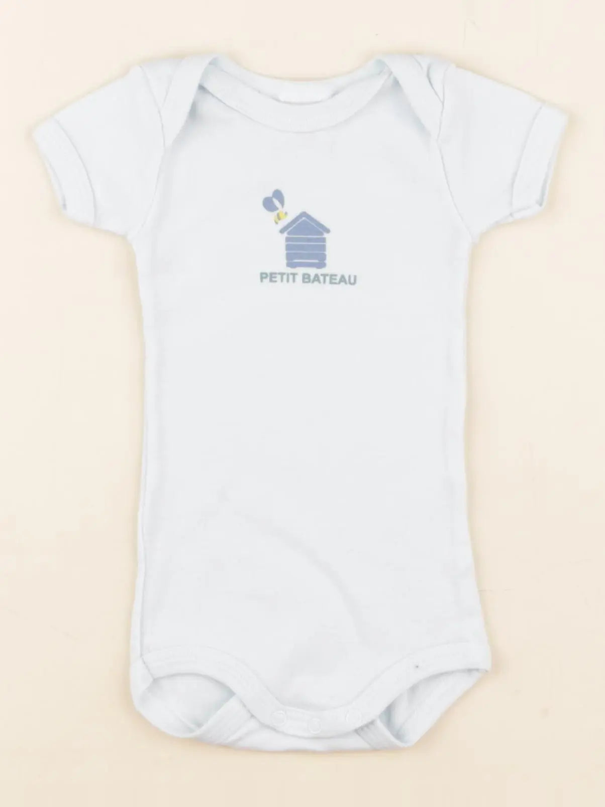 Petit Bateau - body bleu - 3 mois