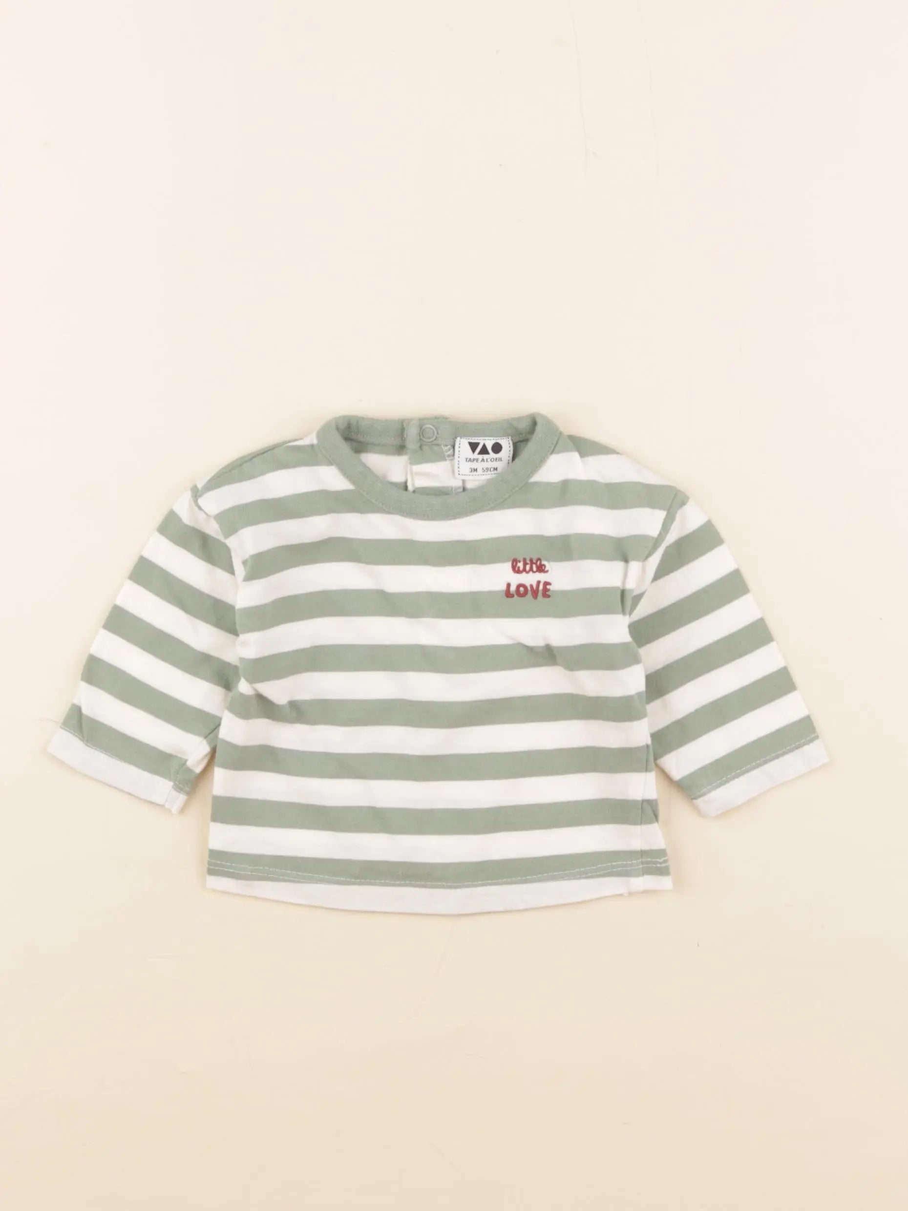 Tape à l'oeil - tee-shirt vert - 3 mois