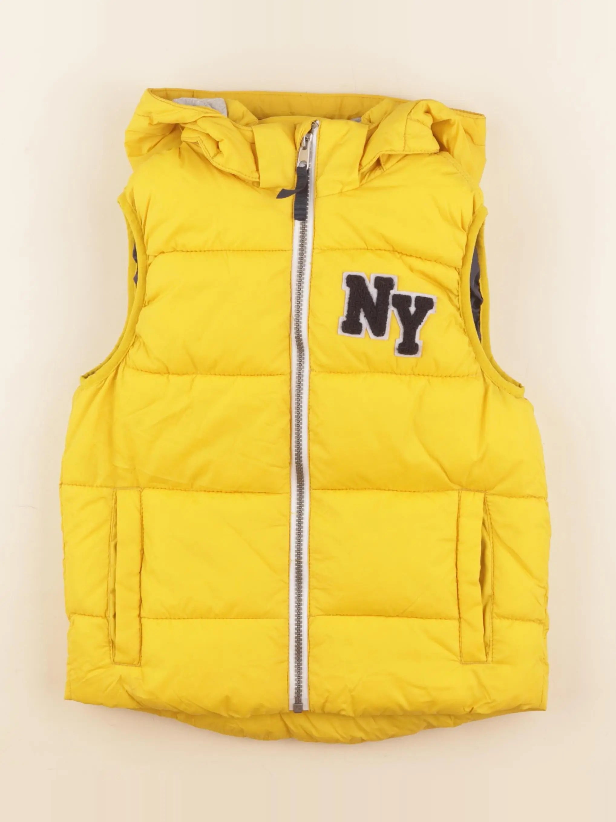 H&M - doudoune jaune - 6/8 ans