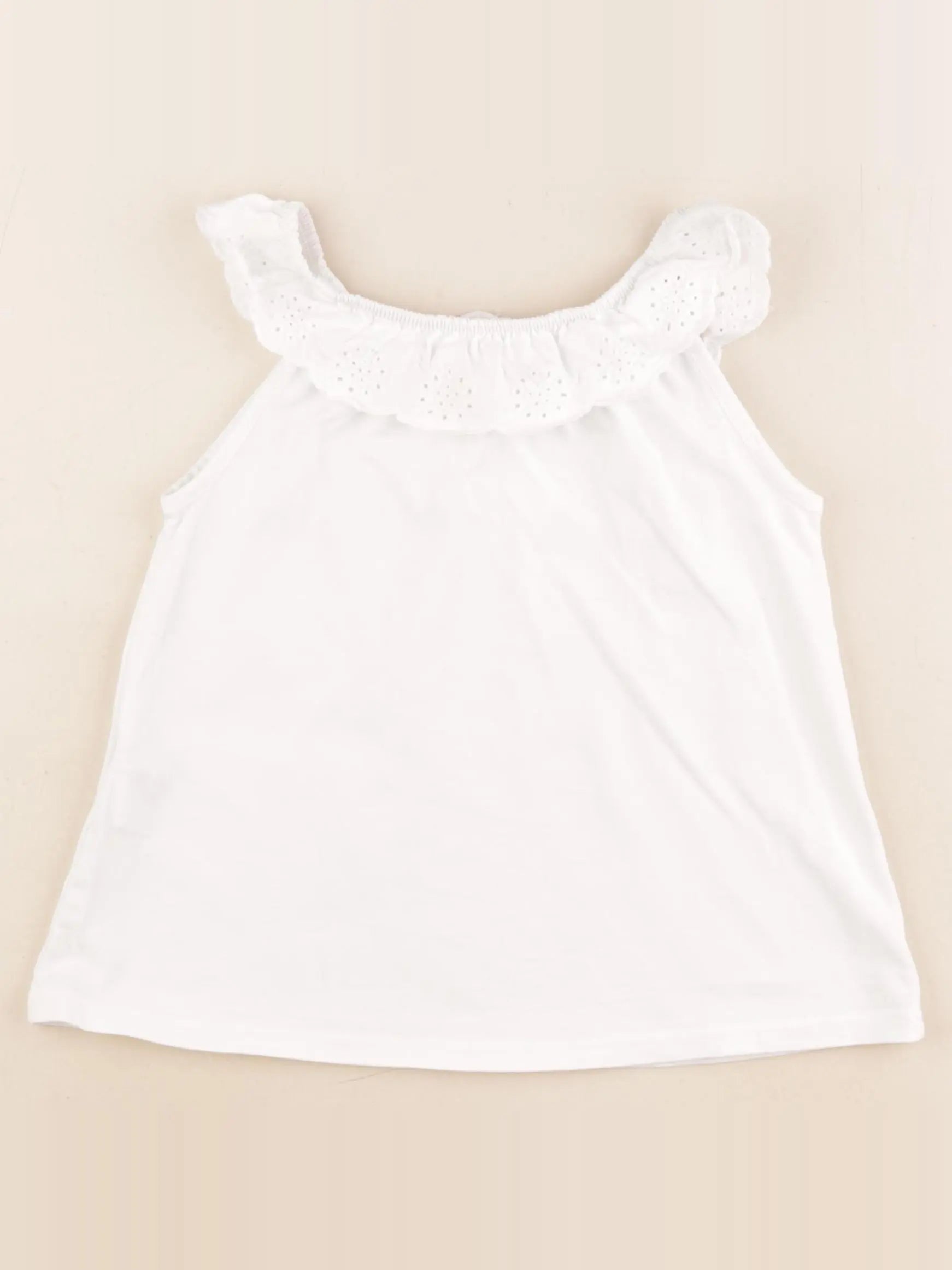 Mango - débardeur blanc - 7/8 ans