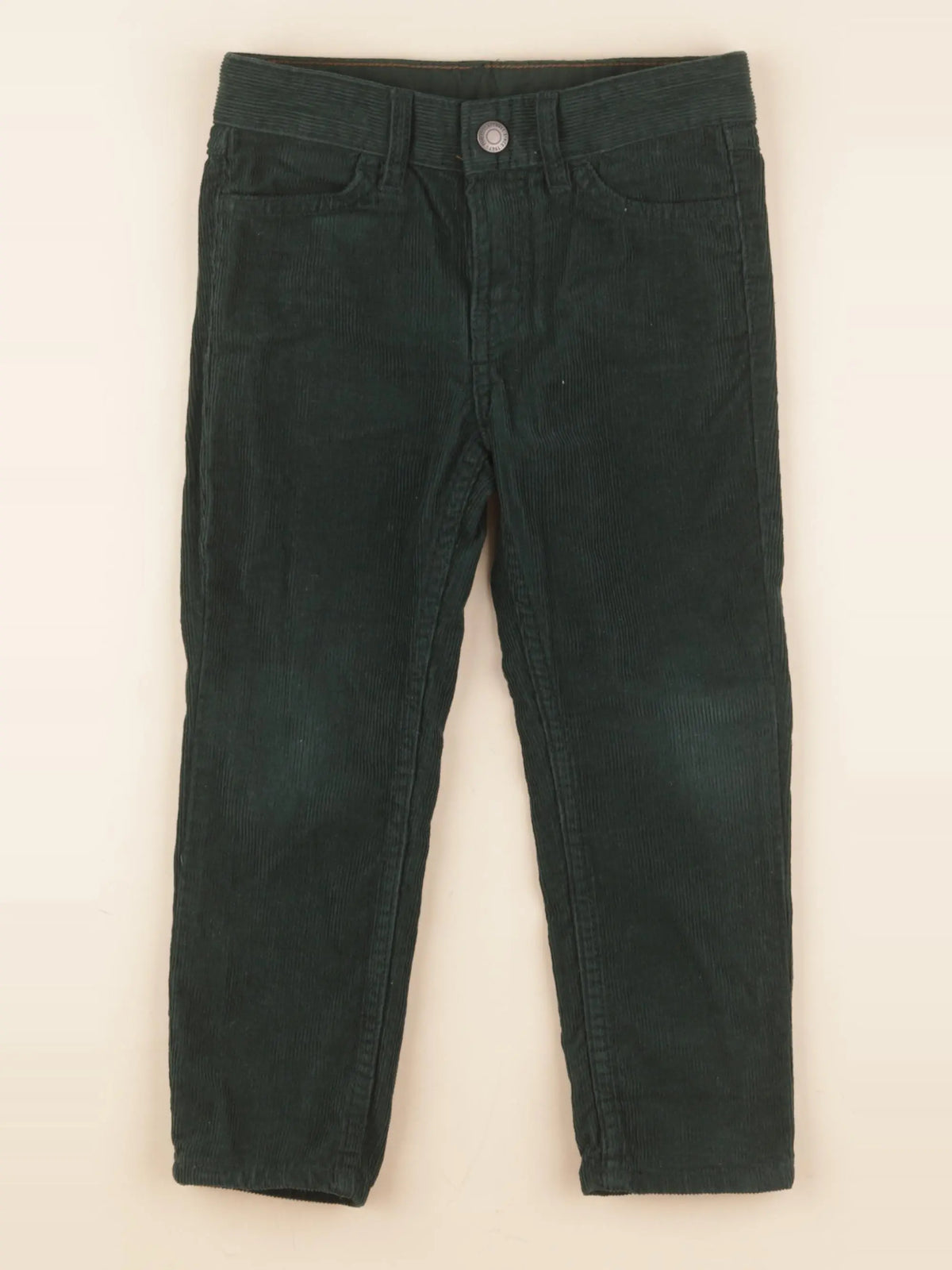 H&M - pantalon vert - 3/4 ans