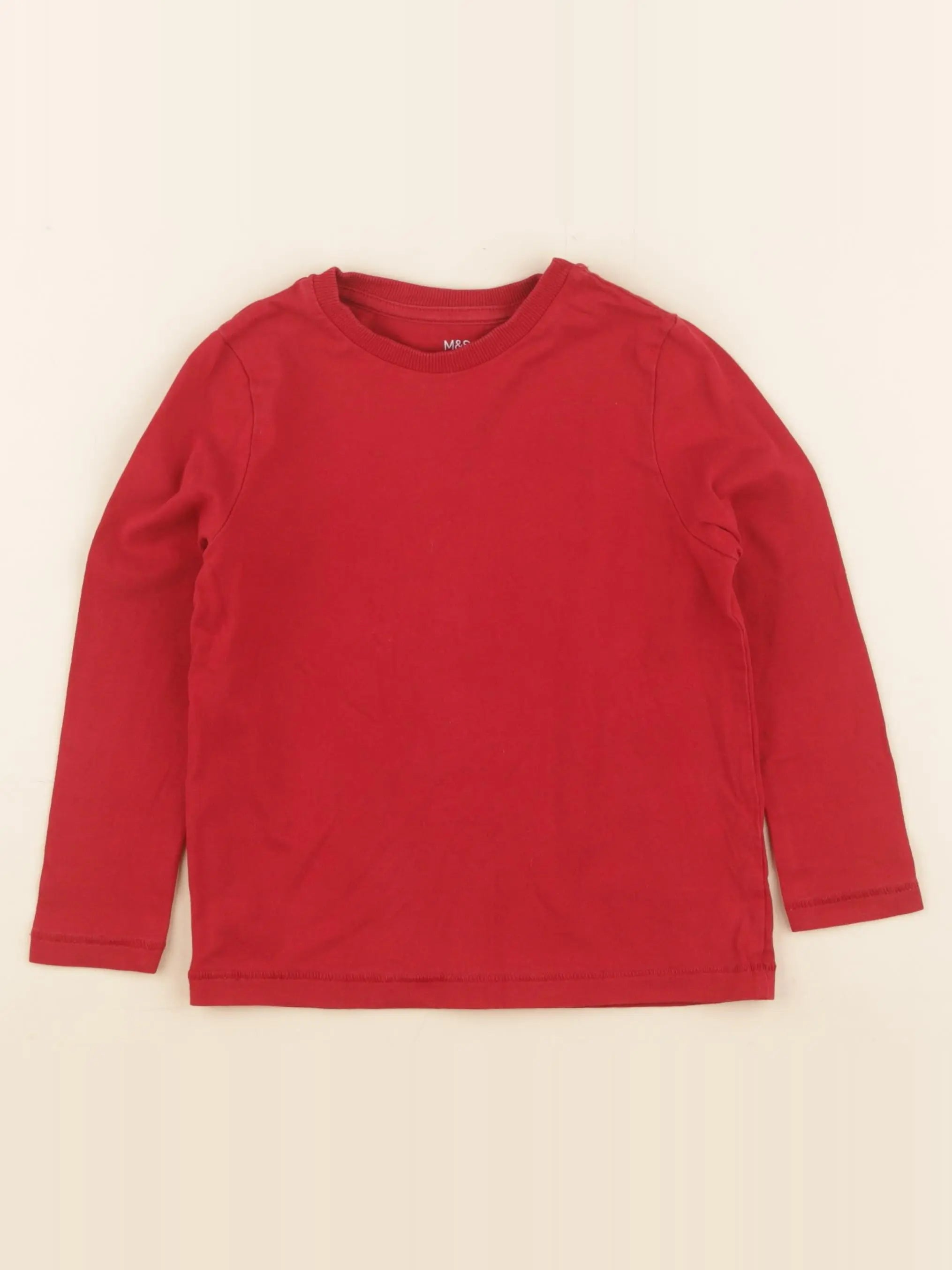 Marks & Spencer  - tee-shirt rouge - 3/4 ans