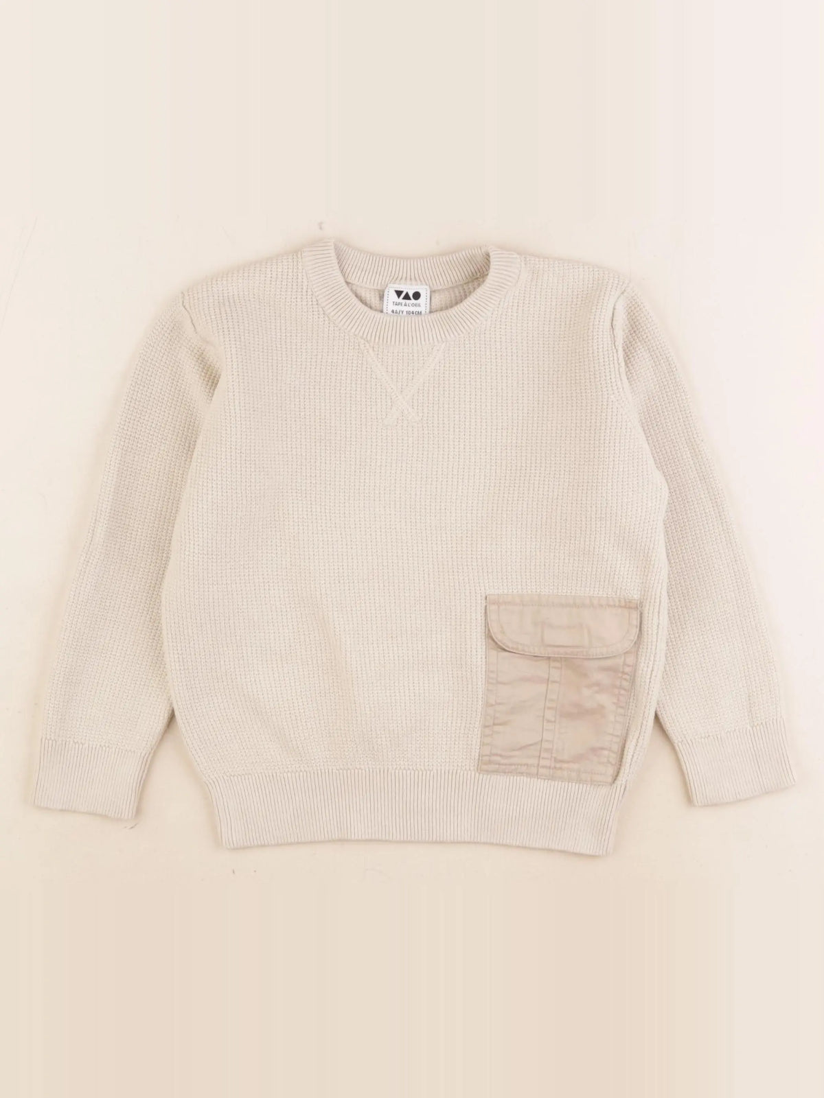 Tape à l'oeil - pull marron - 4 ans