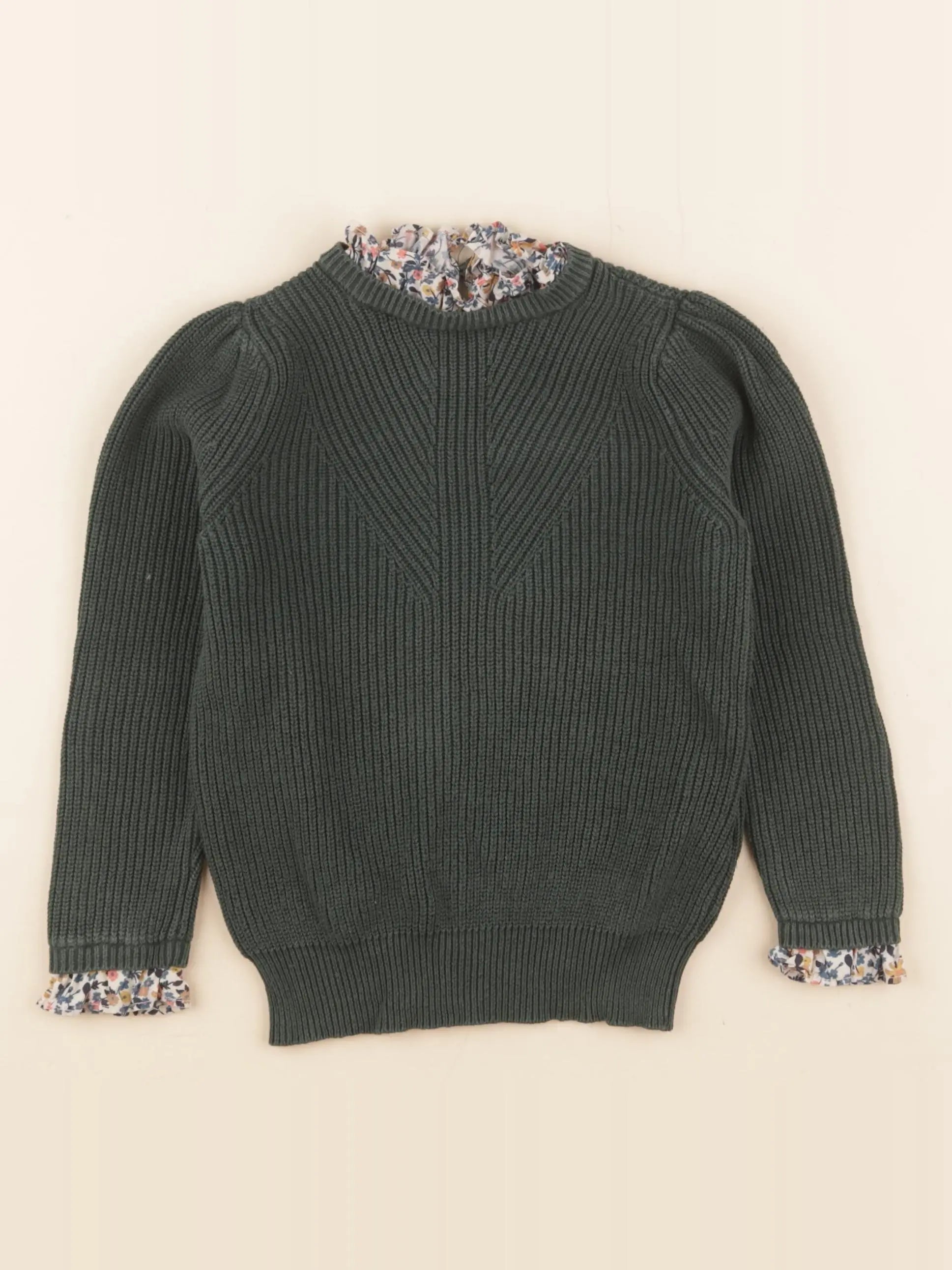 Monoprix - pull vert - 5 ans