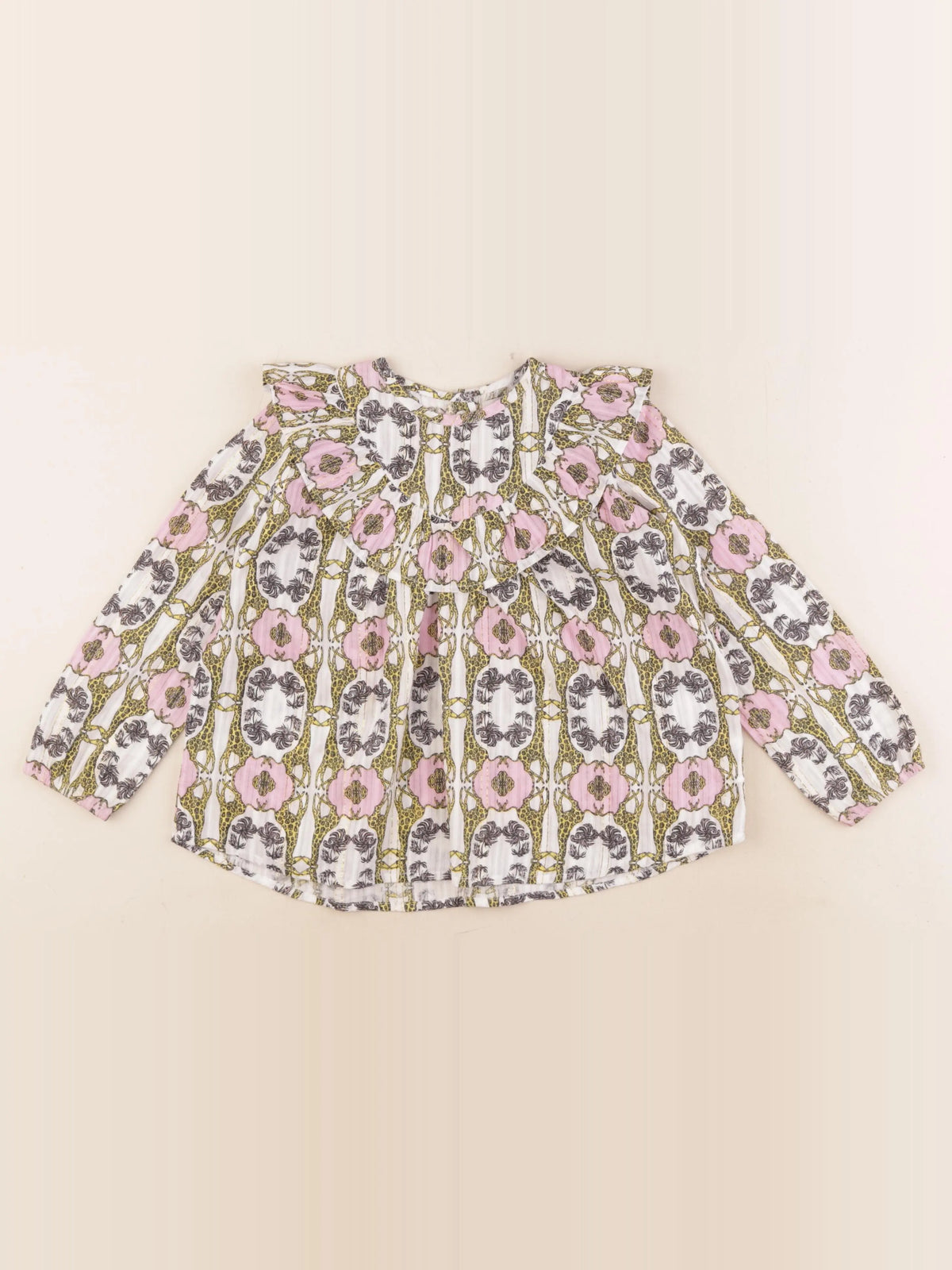 Monoprix X PATCH NYC - blouse multicolore, or - 3/4 ans