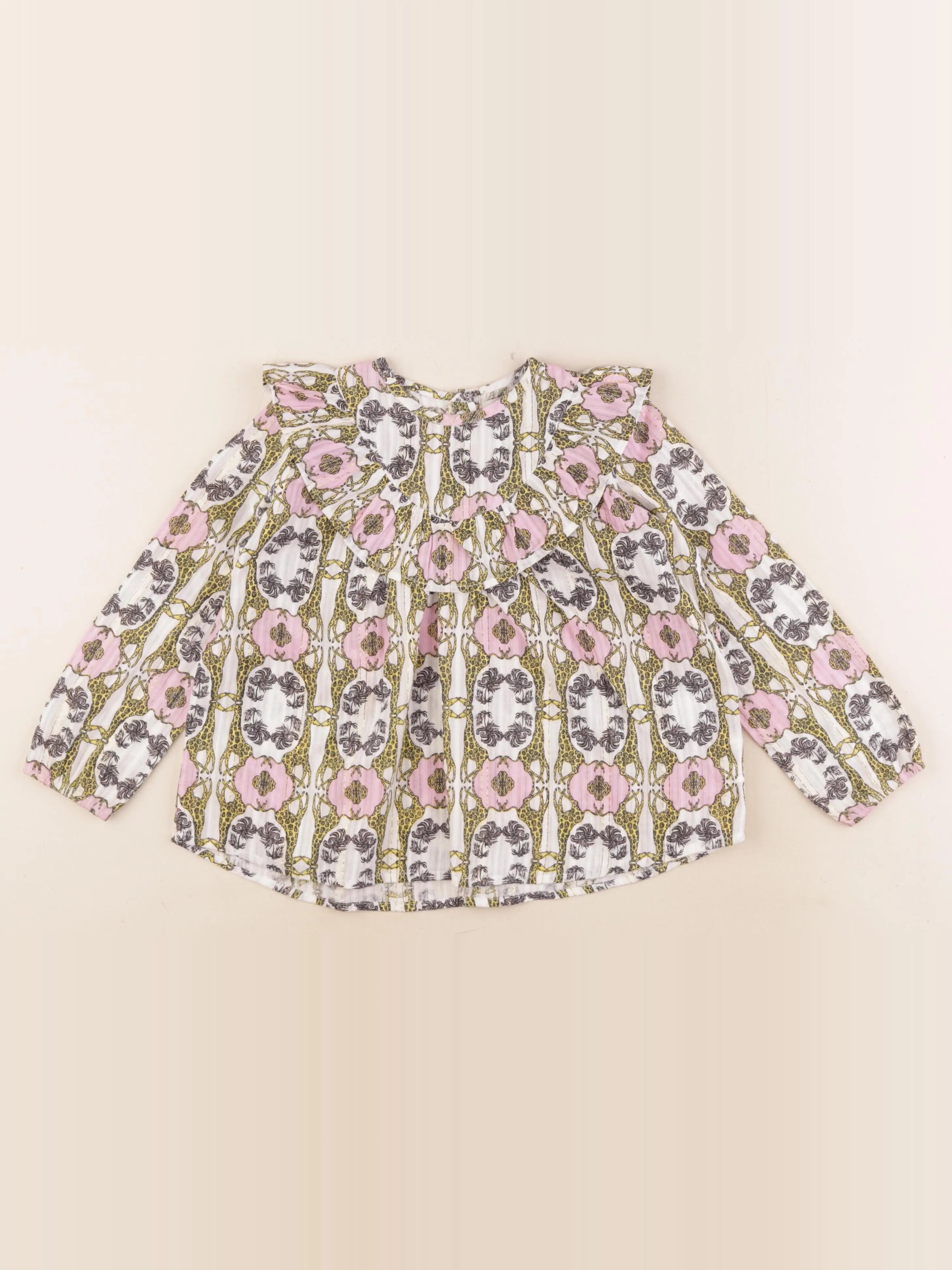 Monoprix X PATCH NYC - blouse multicolore, or - 3/4 ans
