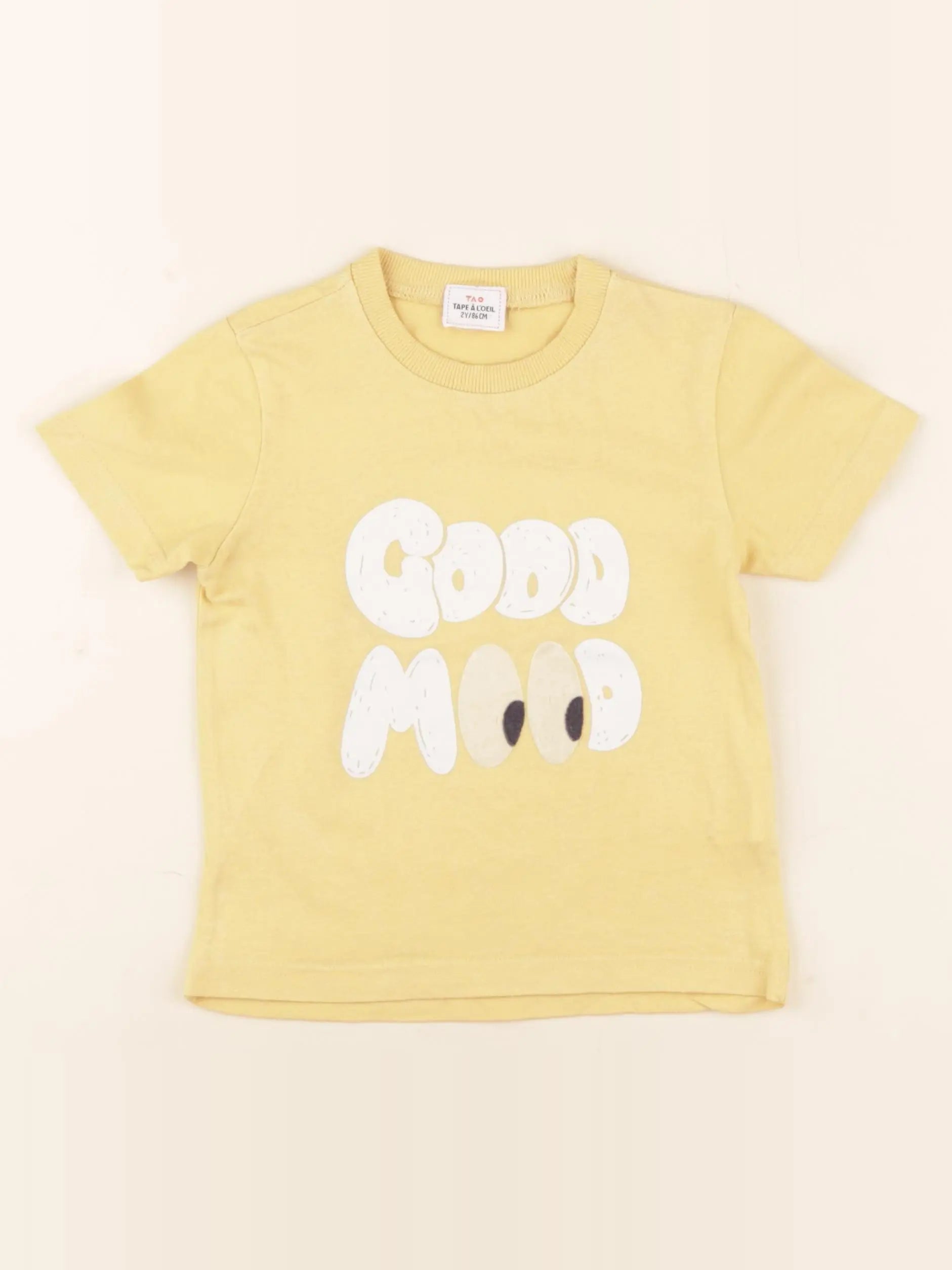 Tape à l'oeil - tee-shirt jaune - 2 ans