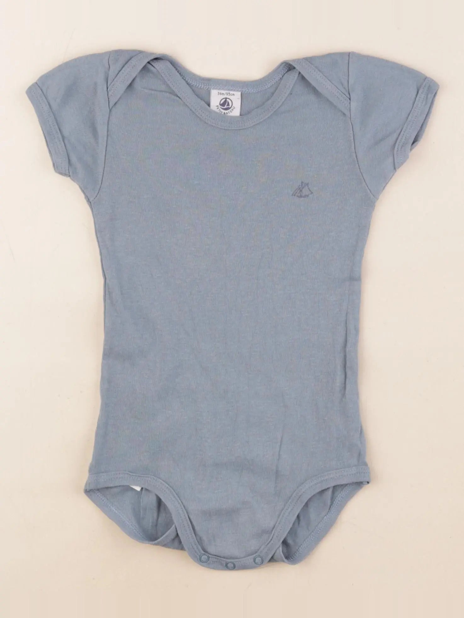 Petit Bateau - body bleu - 36 mois