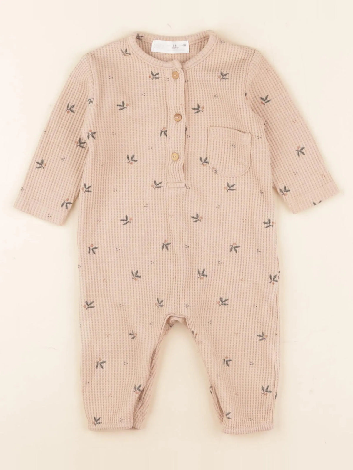Zara - combinaison marron - 3/6 mois
