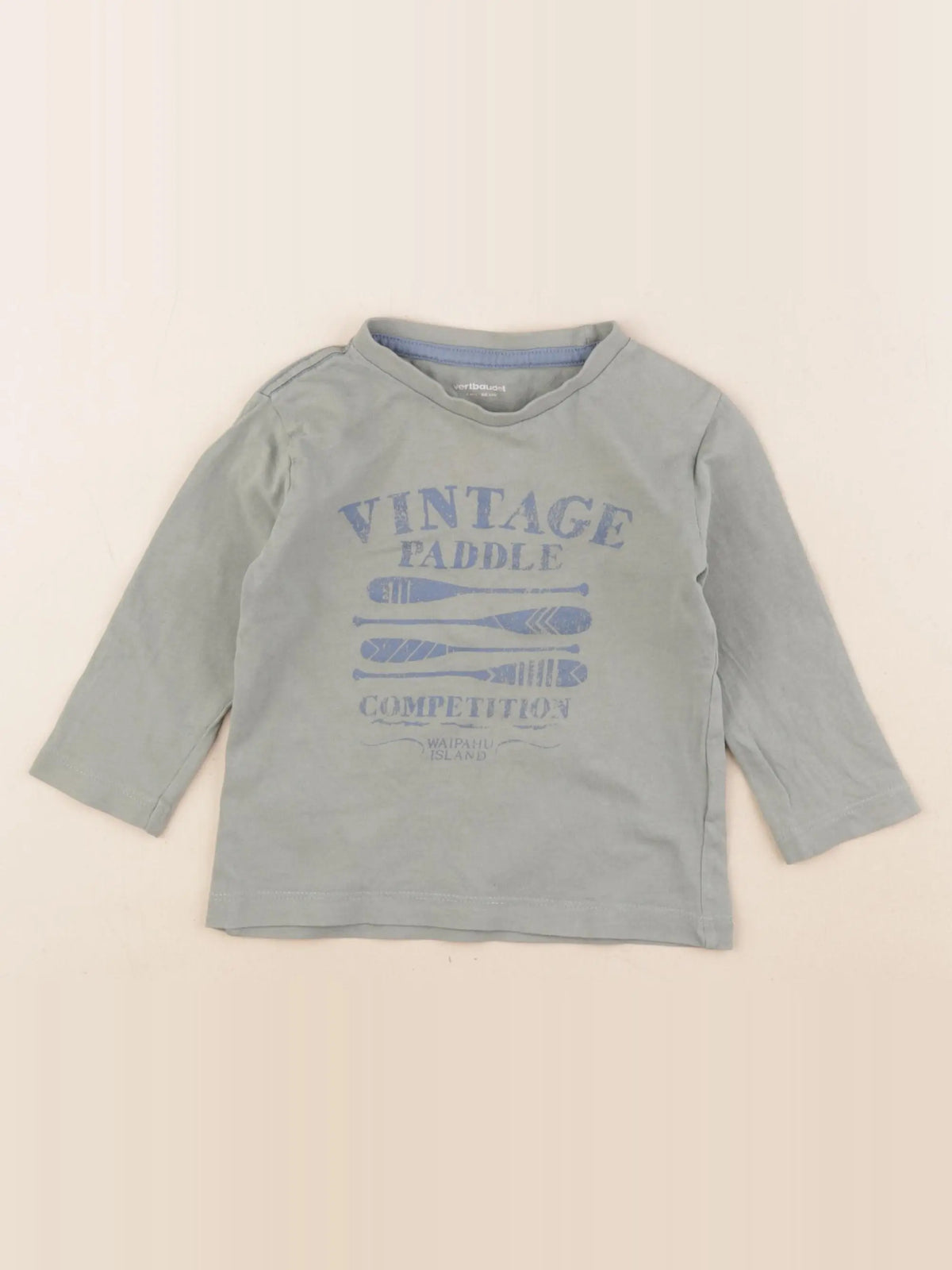 Vertbaudet - tee-shirt vert - 2 ans