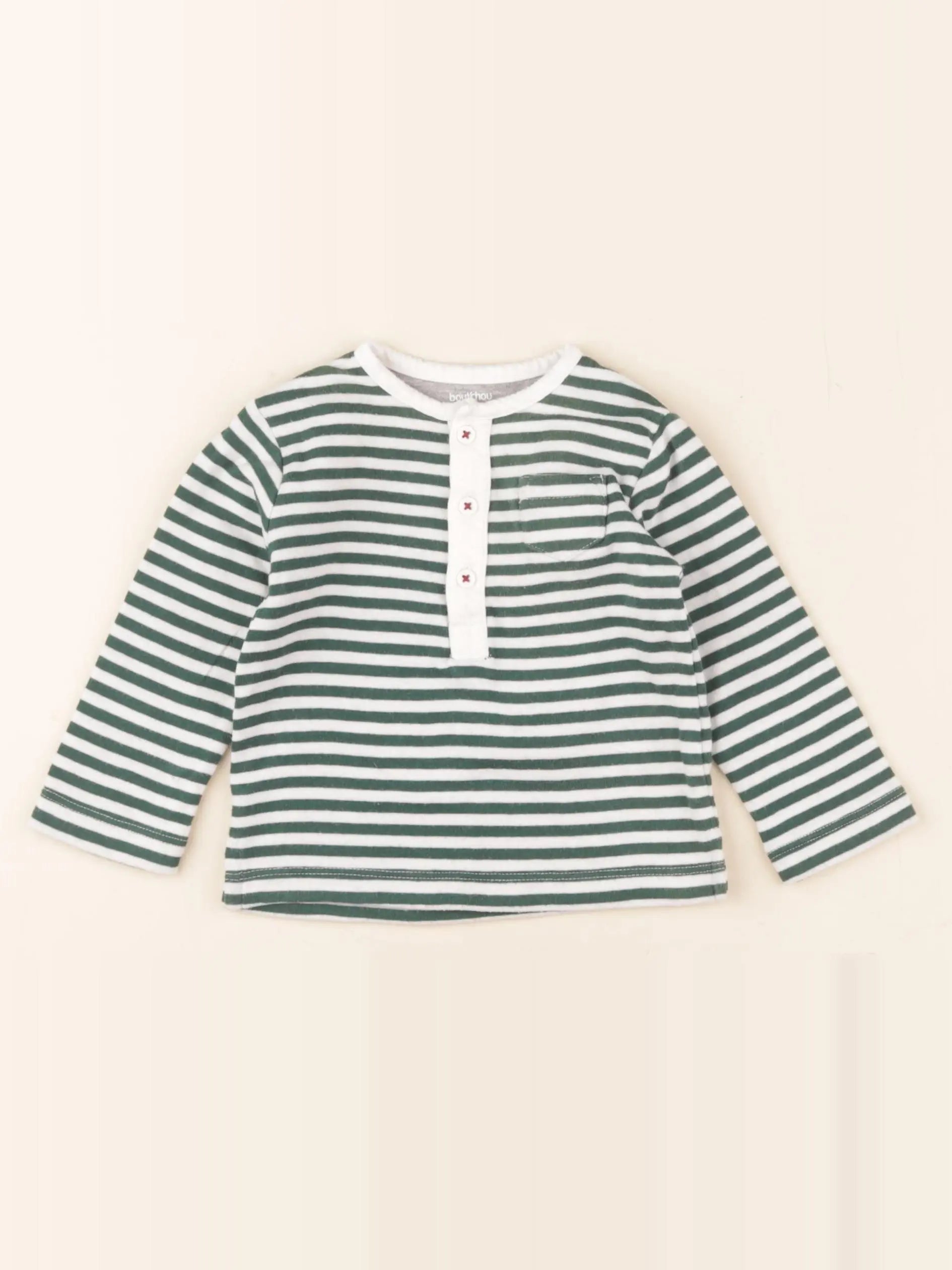 Boutchou - tee-shirt vert - 6 mois
