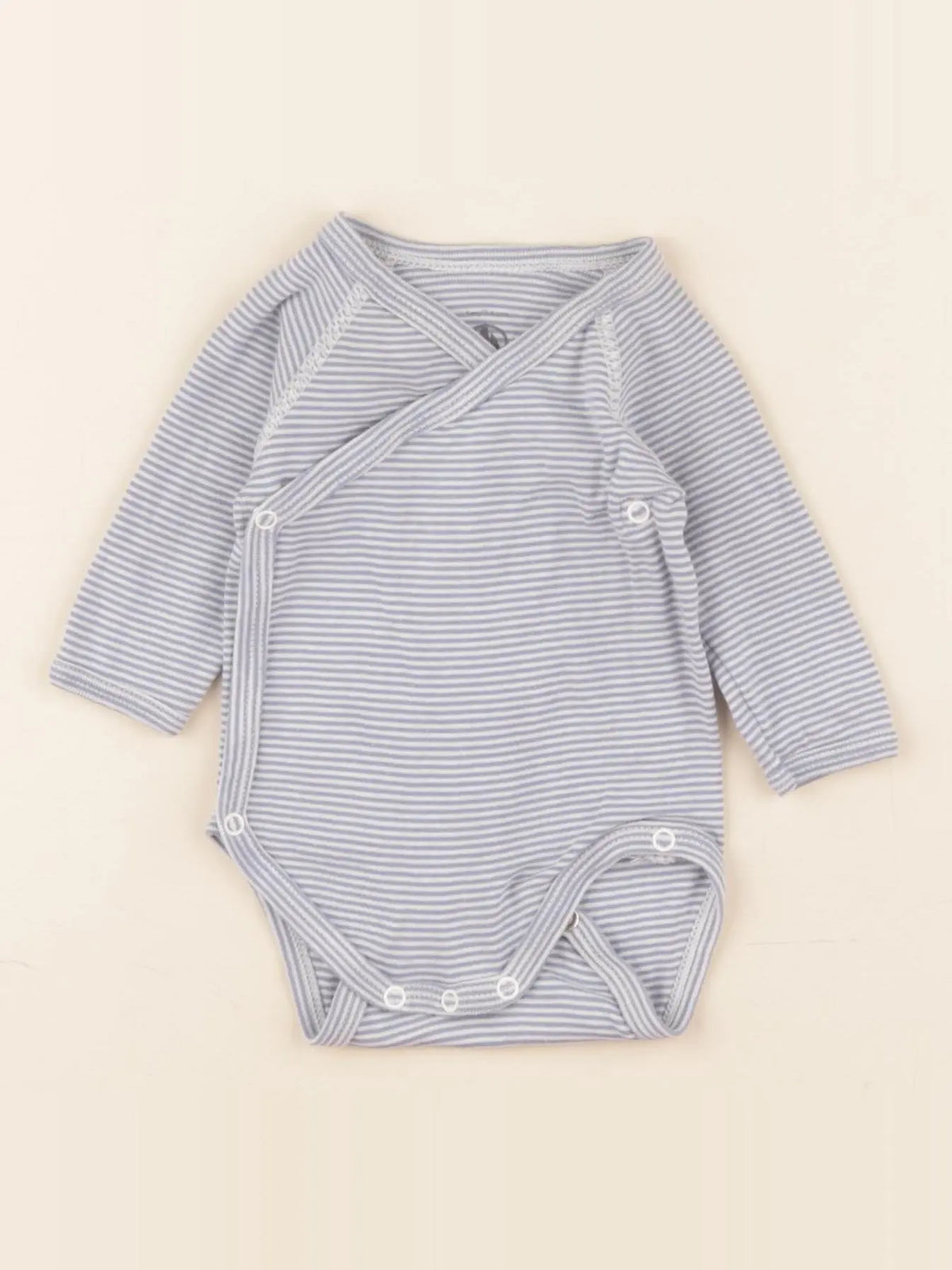 Petit Bateau - body bleu - 1 mois