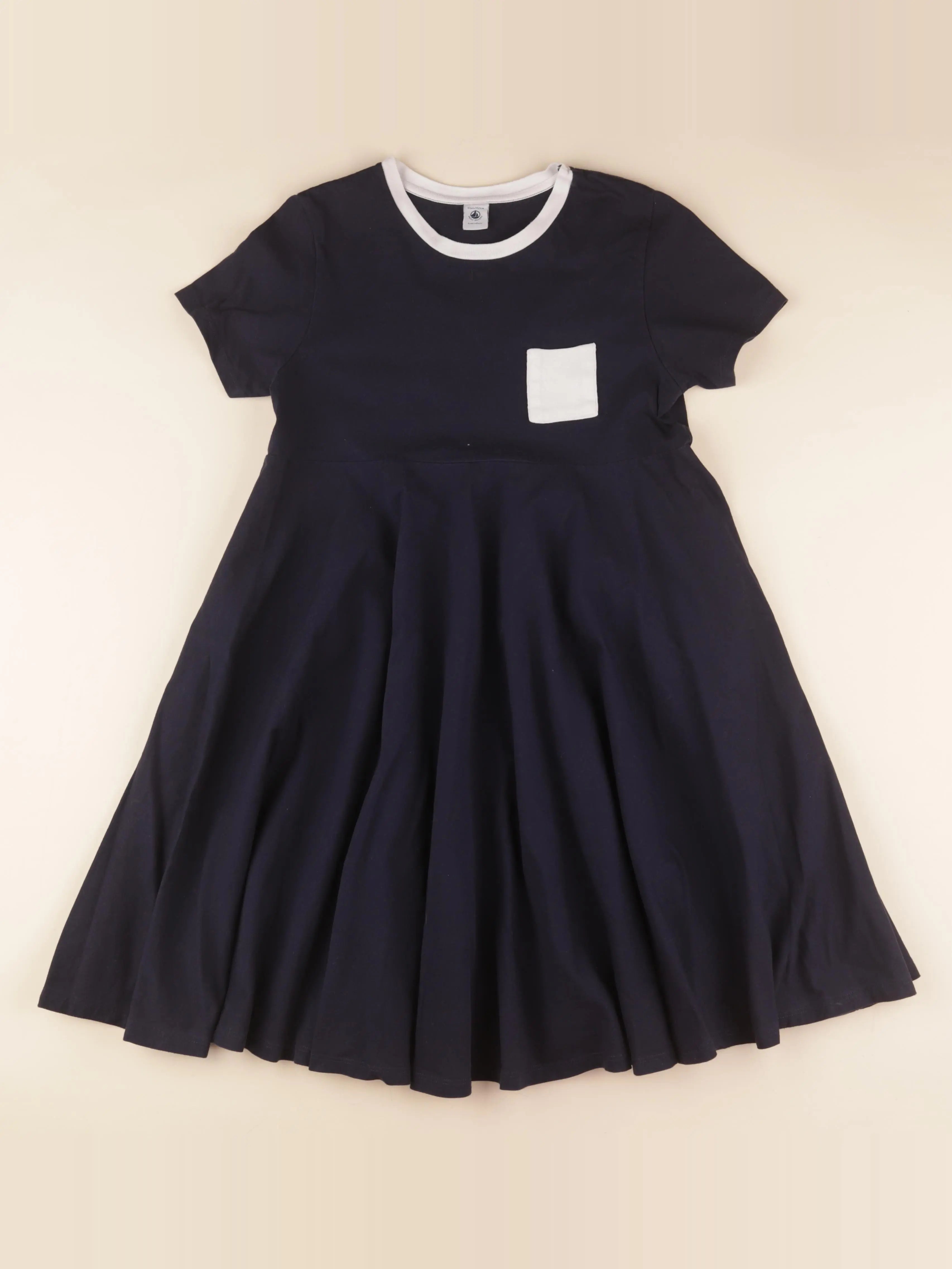 Petit Bateau - robe bleu - 12 ans