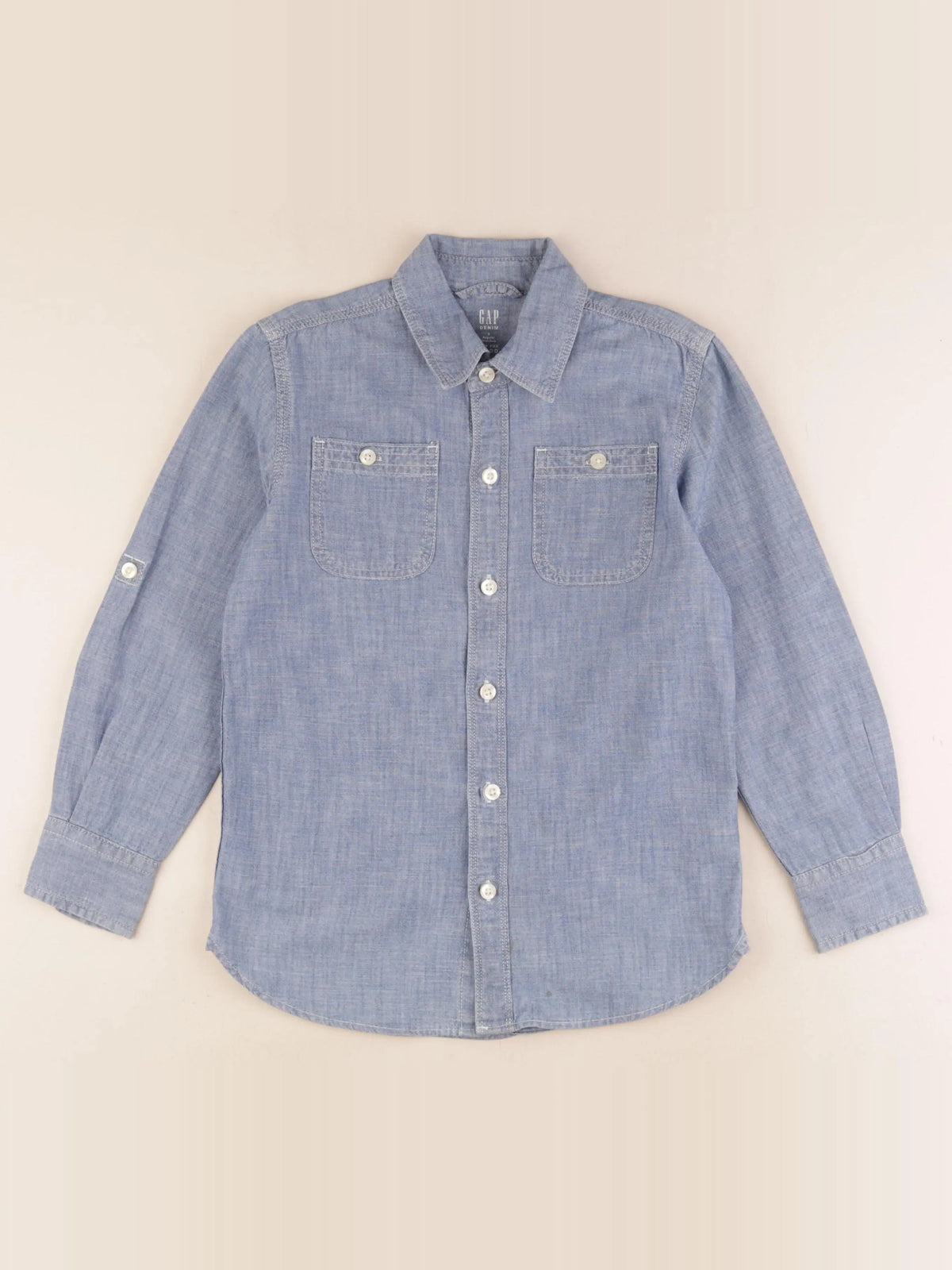 GAP - chemise bleu - 6/7 ans
