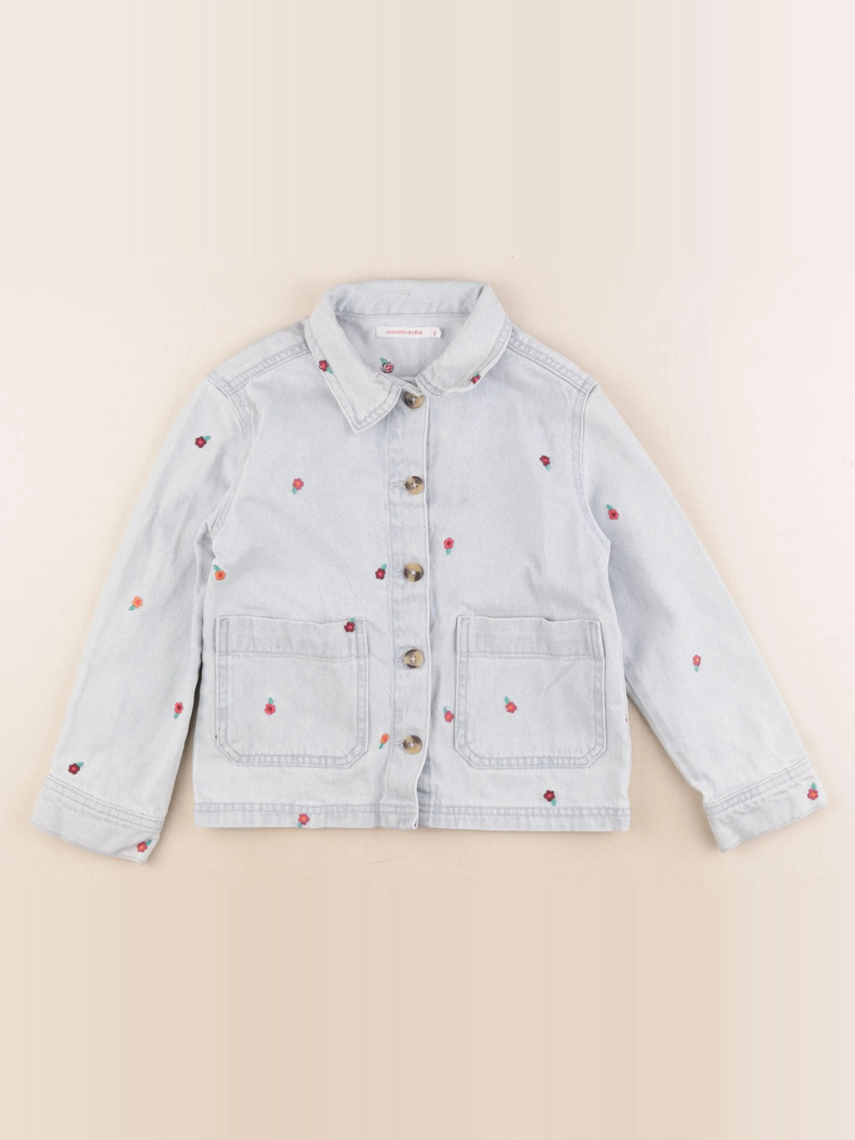 Monoprix - veste bleu - 6 ans